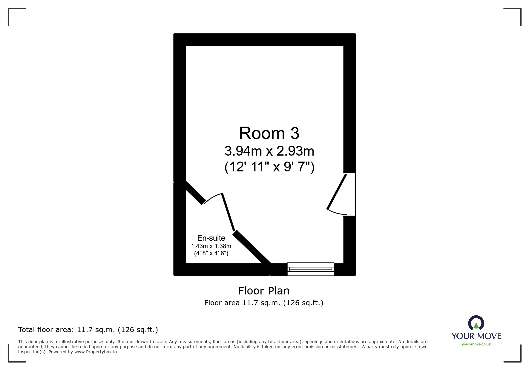 Floorplan of 1 bedroom  Room to rent, Carlisle Street, Goole, East Riding of Yorkshi, DN14