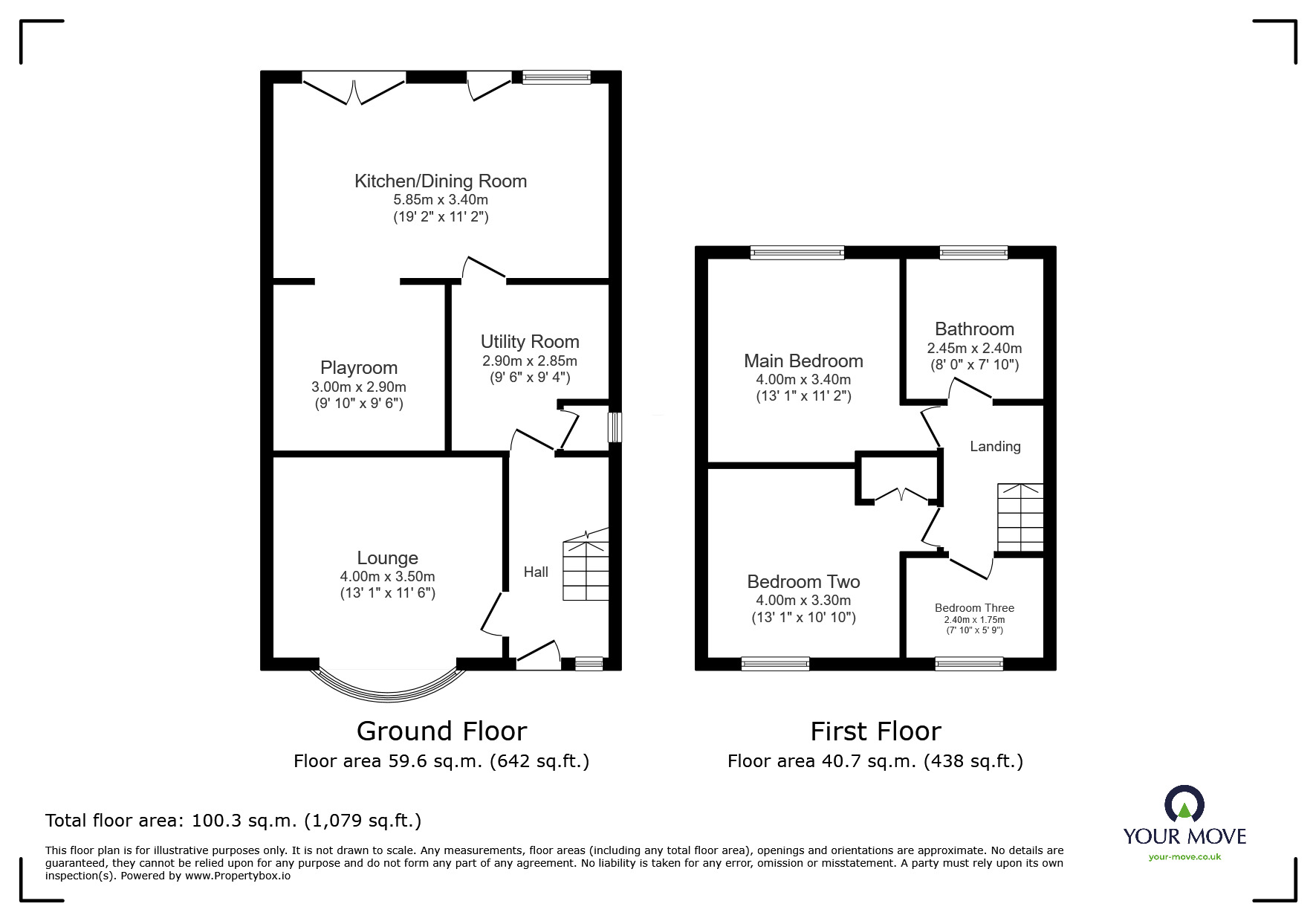 Floorplan of 3 bedroom Semi Detached House for sale, Saunders View, Skelton, East  Yorkshire, DN14