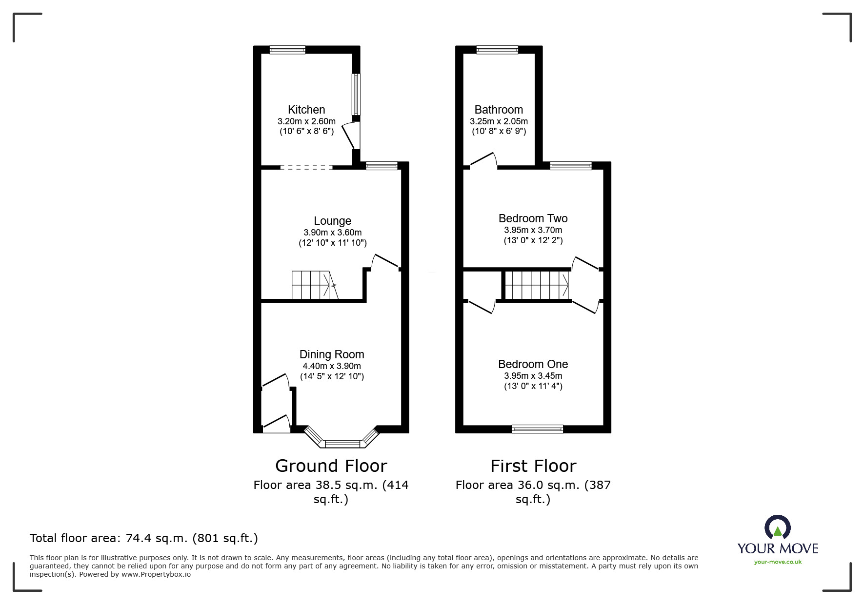 Floorplan of 2 bedroom End Terrace House for sale, Cecil Street, Goole, East Yorkshire, DN14