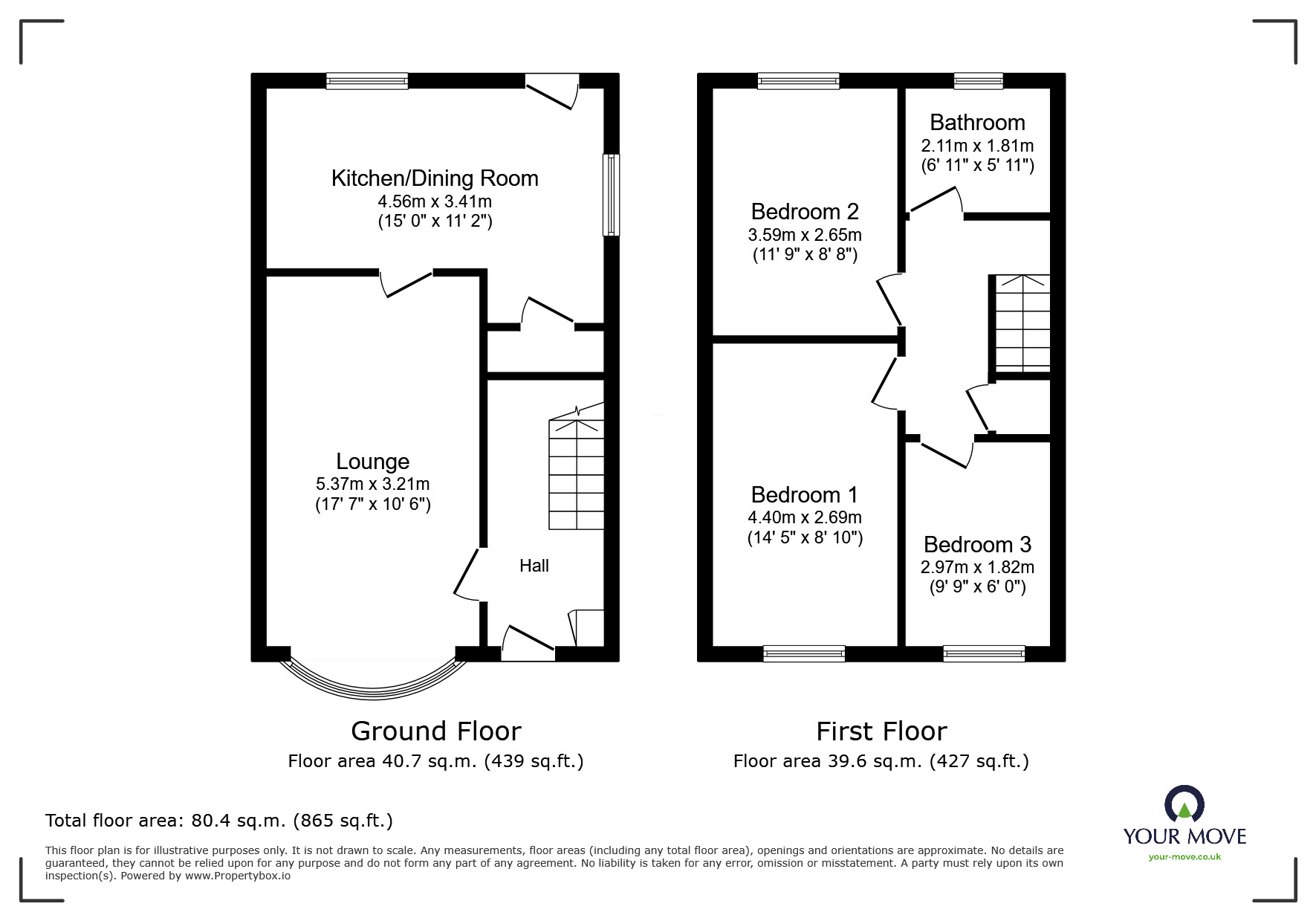 Floorplan of 3 bedroom Detached House for sale, Montrose Drive, Goole, DN14