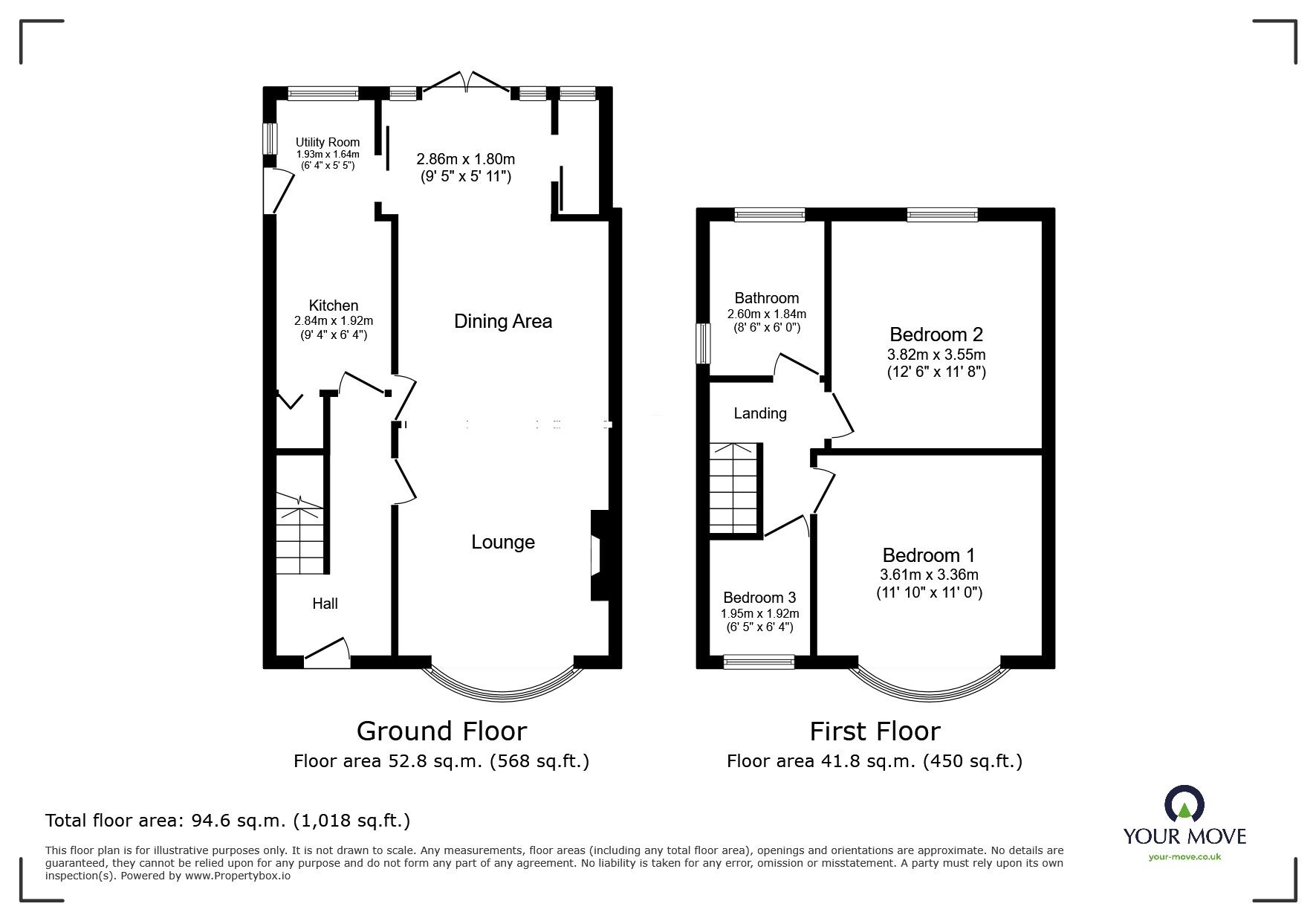 Floorplan of 3 bedroom Semi Detached House for sale, Rutland Road, Goole, East Yorkshire, DN14