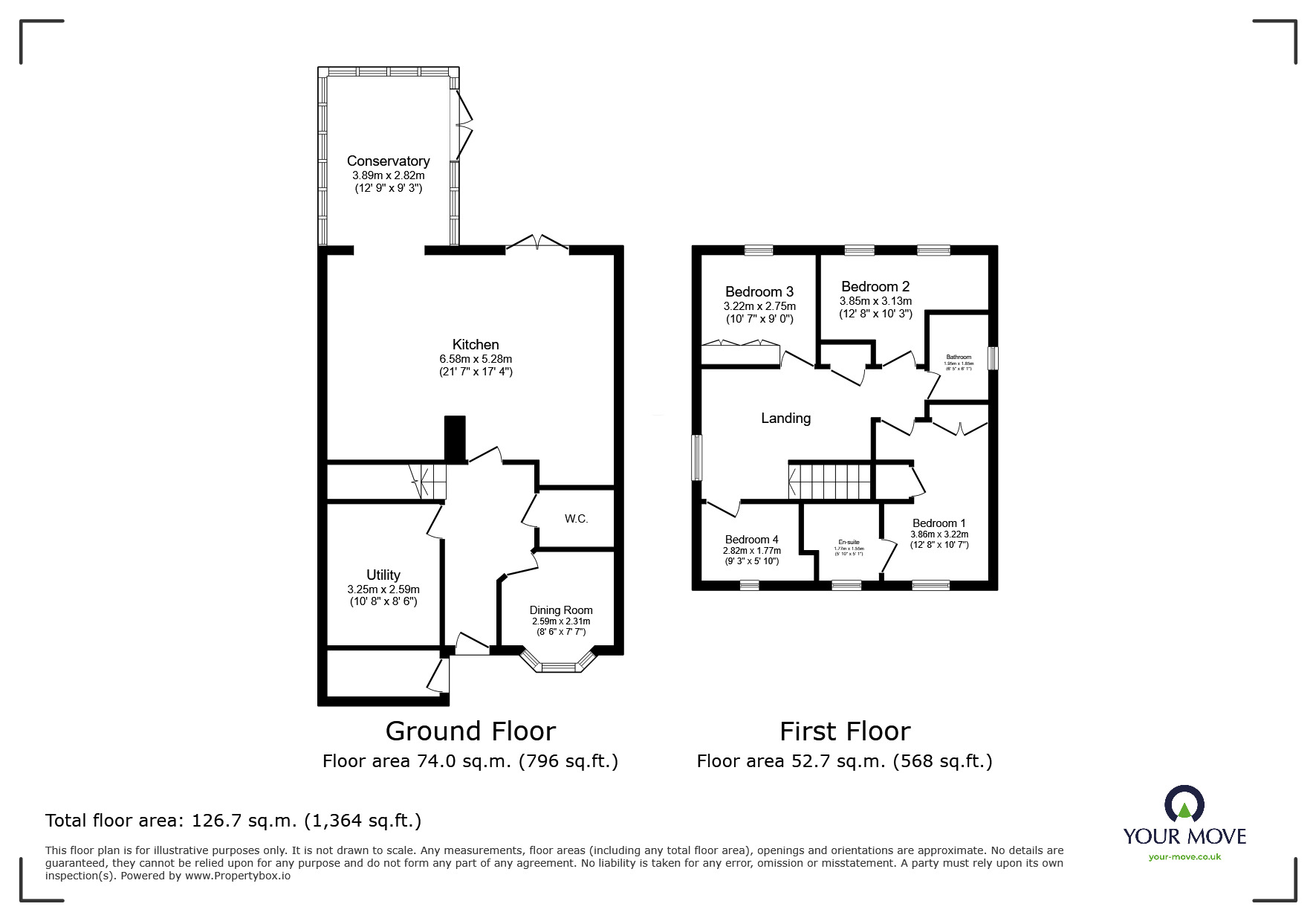 Floorplan of 4 bedroom Detached House for sale, Carlton Fields, Carlton, North Yorkshire, DN14