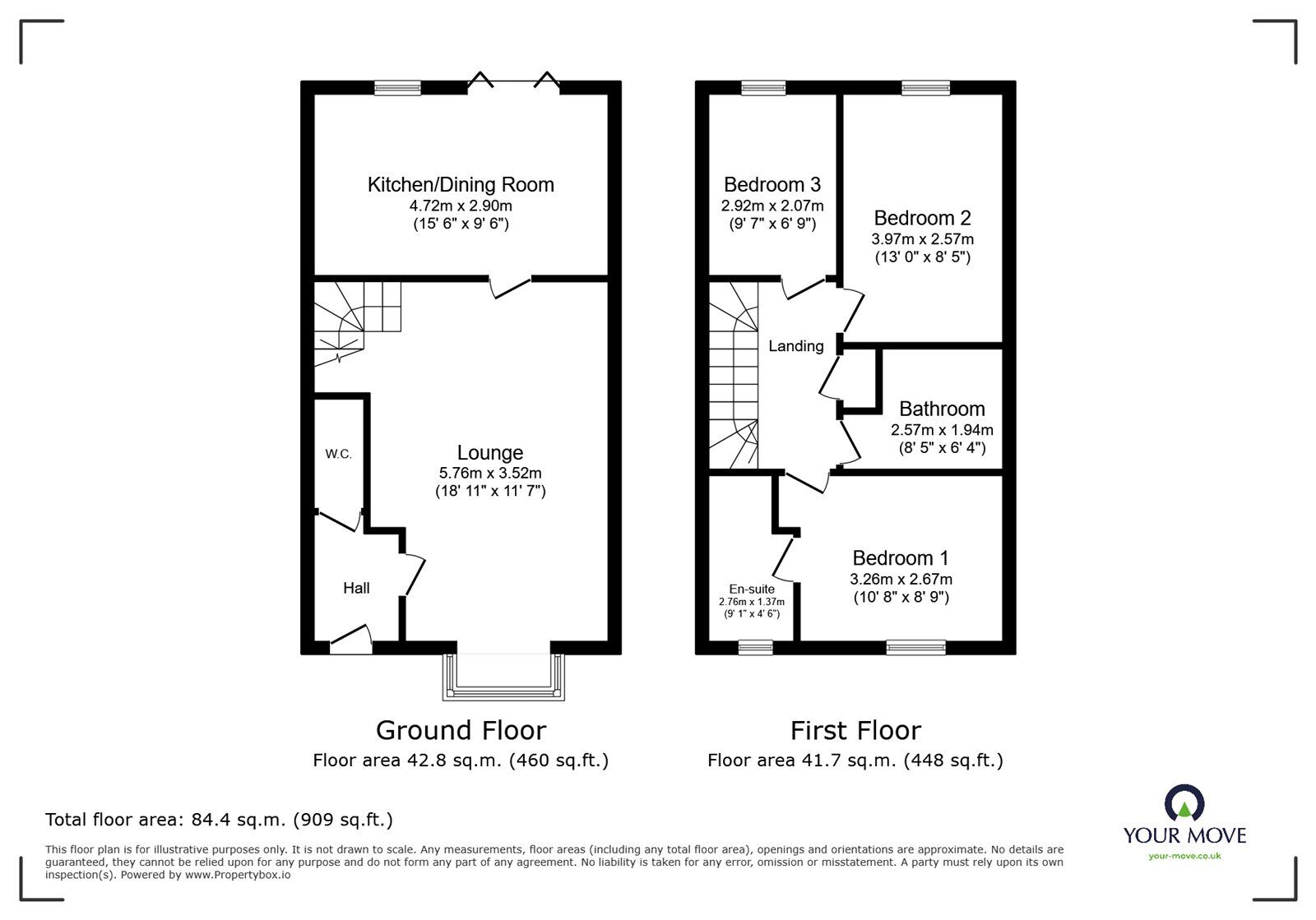 Floorplan of 3 bedroom End Terrace House for sale, Phoenix Avenue, Goole, East Yorkshire, DN14
