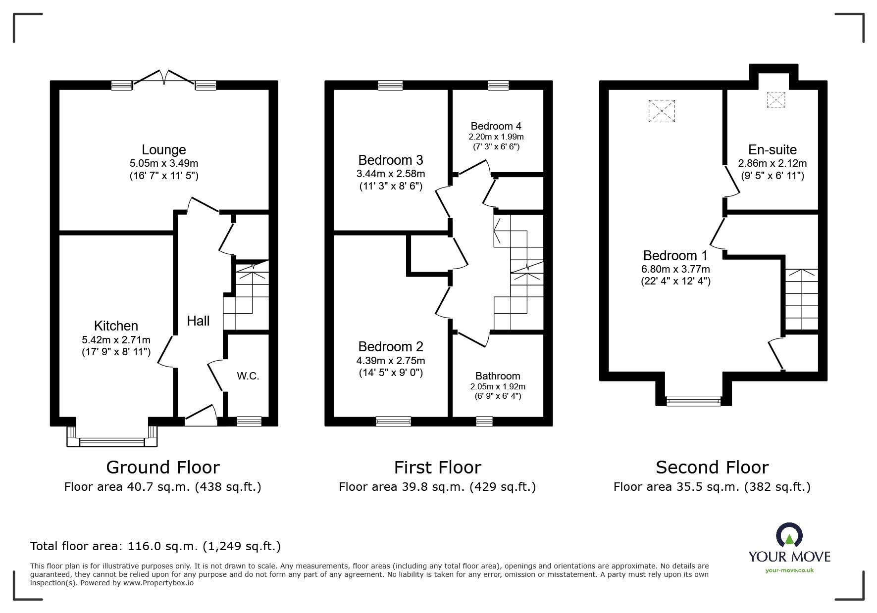 Floorplan of 4 bedroom Semi Detached House for sale, Myers Pasture, Howden, East Yorkshire, DN14
