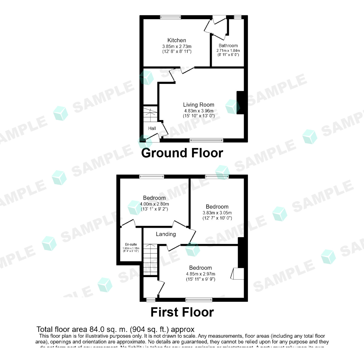 Floorplan of 3 bedroom Mid Terrace House for sale, Mond Avenue, Goole, East Yorkshire, DN14