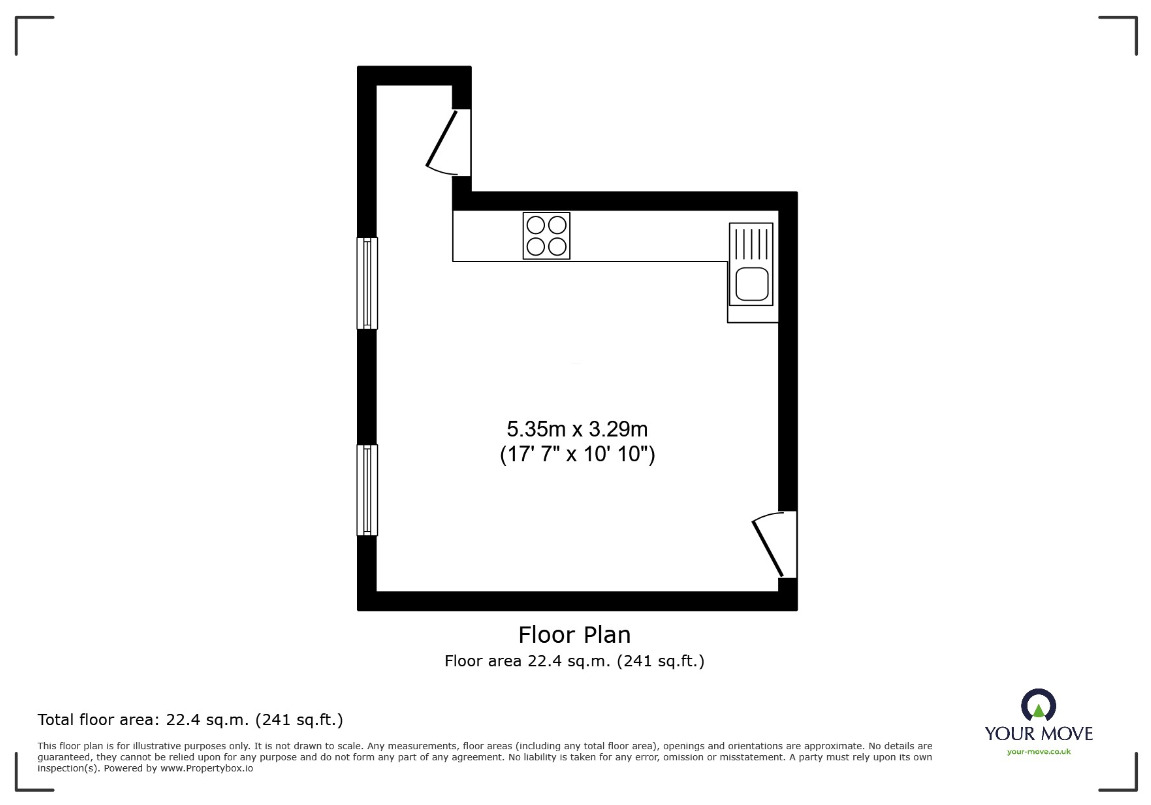 Floorplan of 1 bedroom Flat to rent, Pasture Road, Goole, East Yorkshire, DN14
