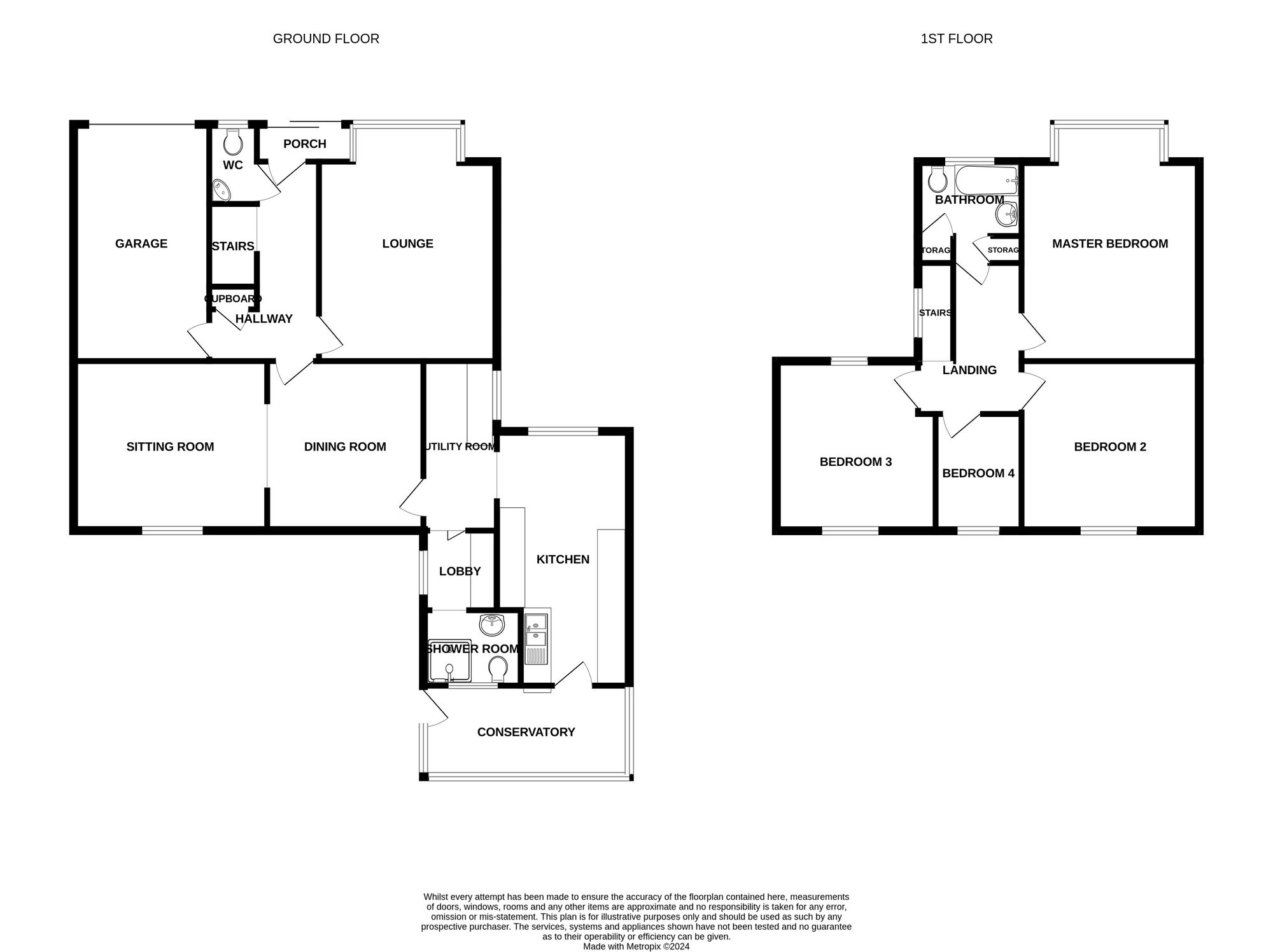 Floorplan of 4 bedroom Detached House for sale, North Drive, Great Yarmouth, Norfolk, NR30