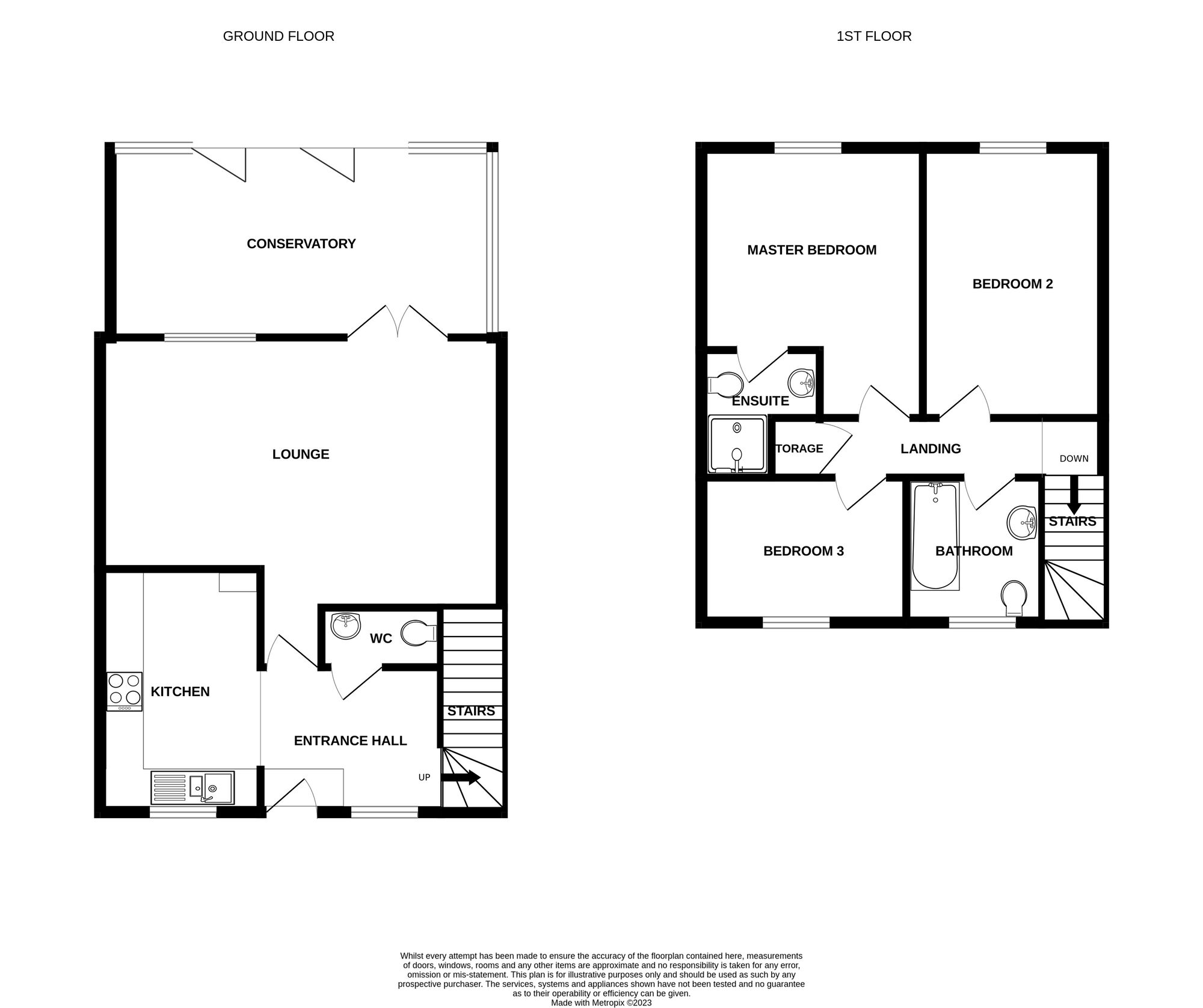 Floorplan of 3 bedroom Detached House for sale, Tamarisk Drive, Caister-on-Sea, Norfolk, NR30