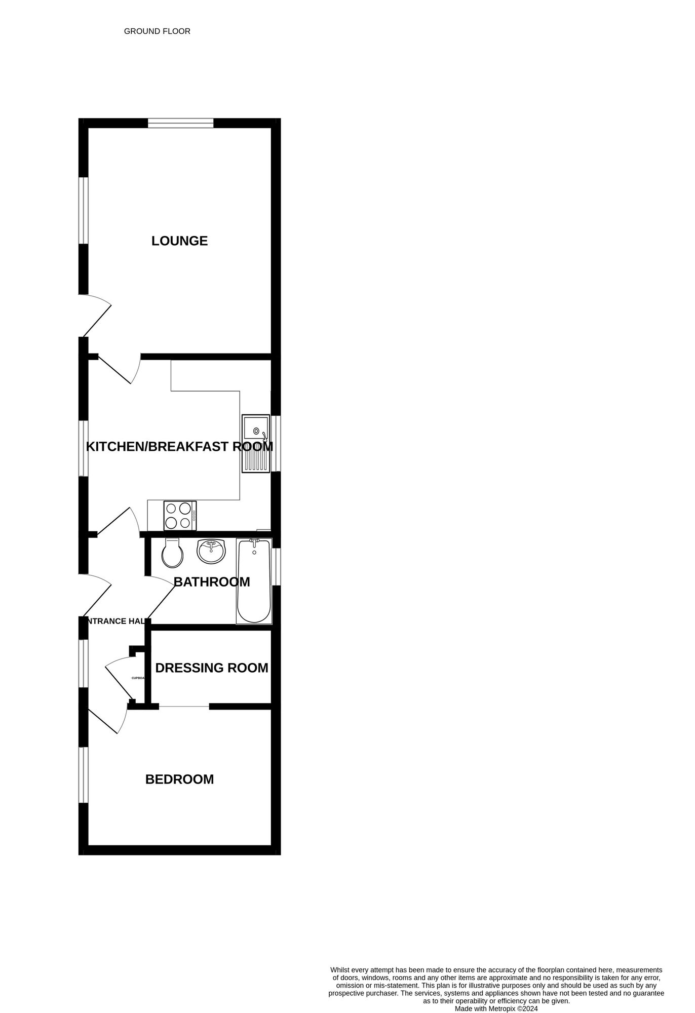 Floorplan of 1 bedroom Detached Property for sale, Blue Sky Close, Bradwell, Norfolk, NR31
