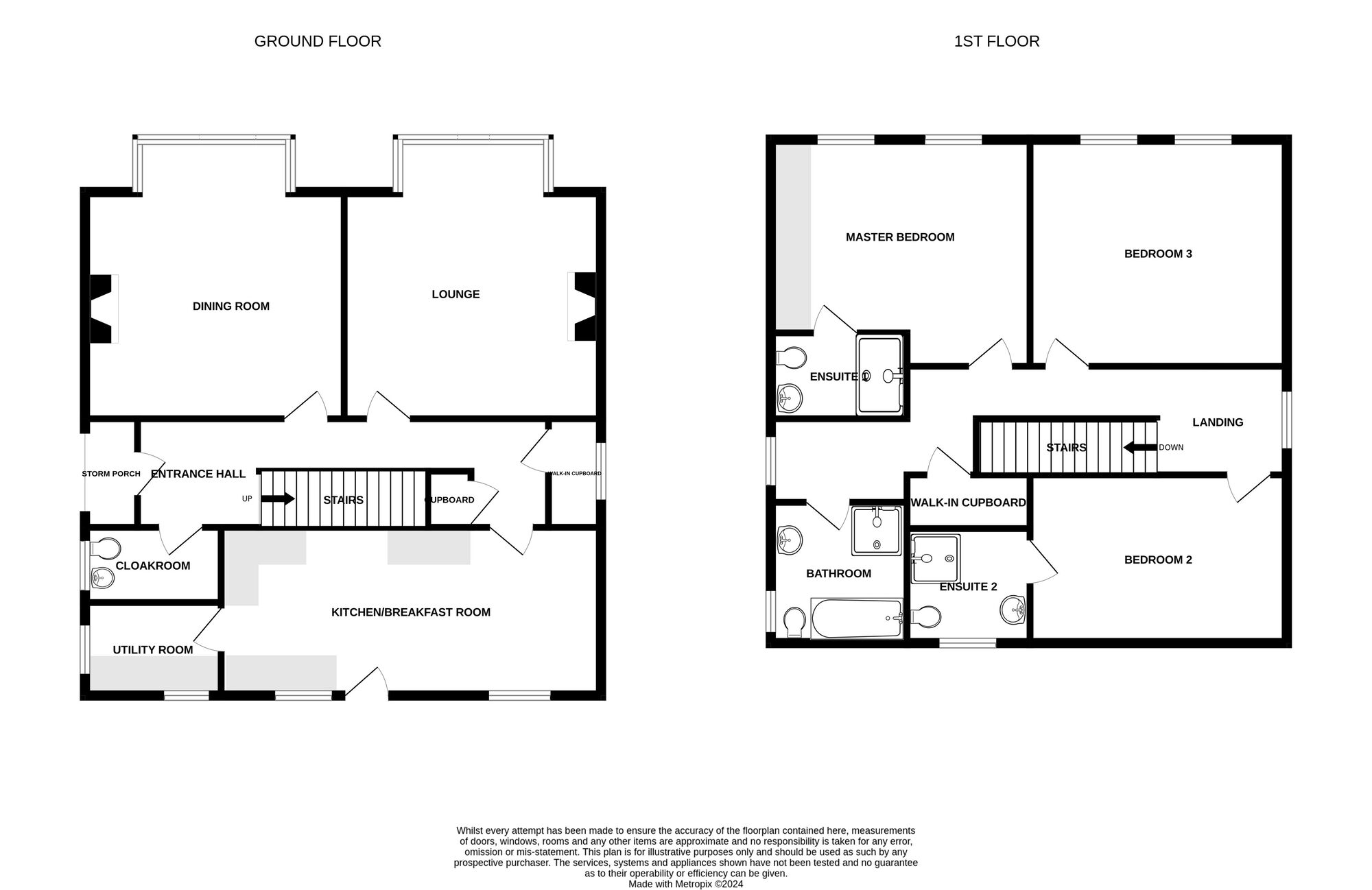 Floorplan of 3 bedroom Detached House for sale, Park Road, Gorleston, Norfolk, NR31