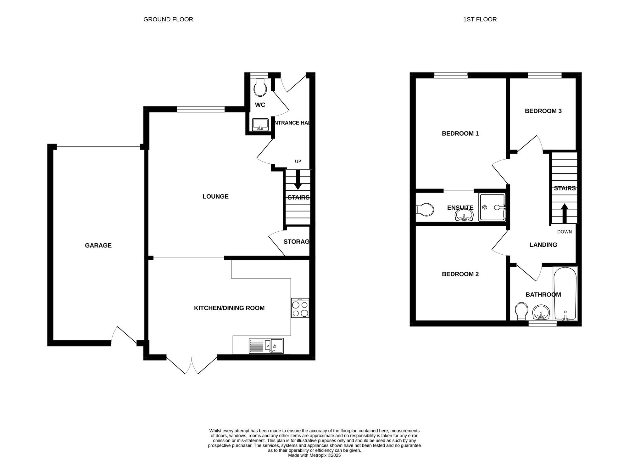 Floorplan of 3 bedroom Semi Detached House for sale, Ocean Close, Ormesby, Norfolk, NR29