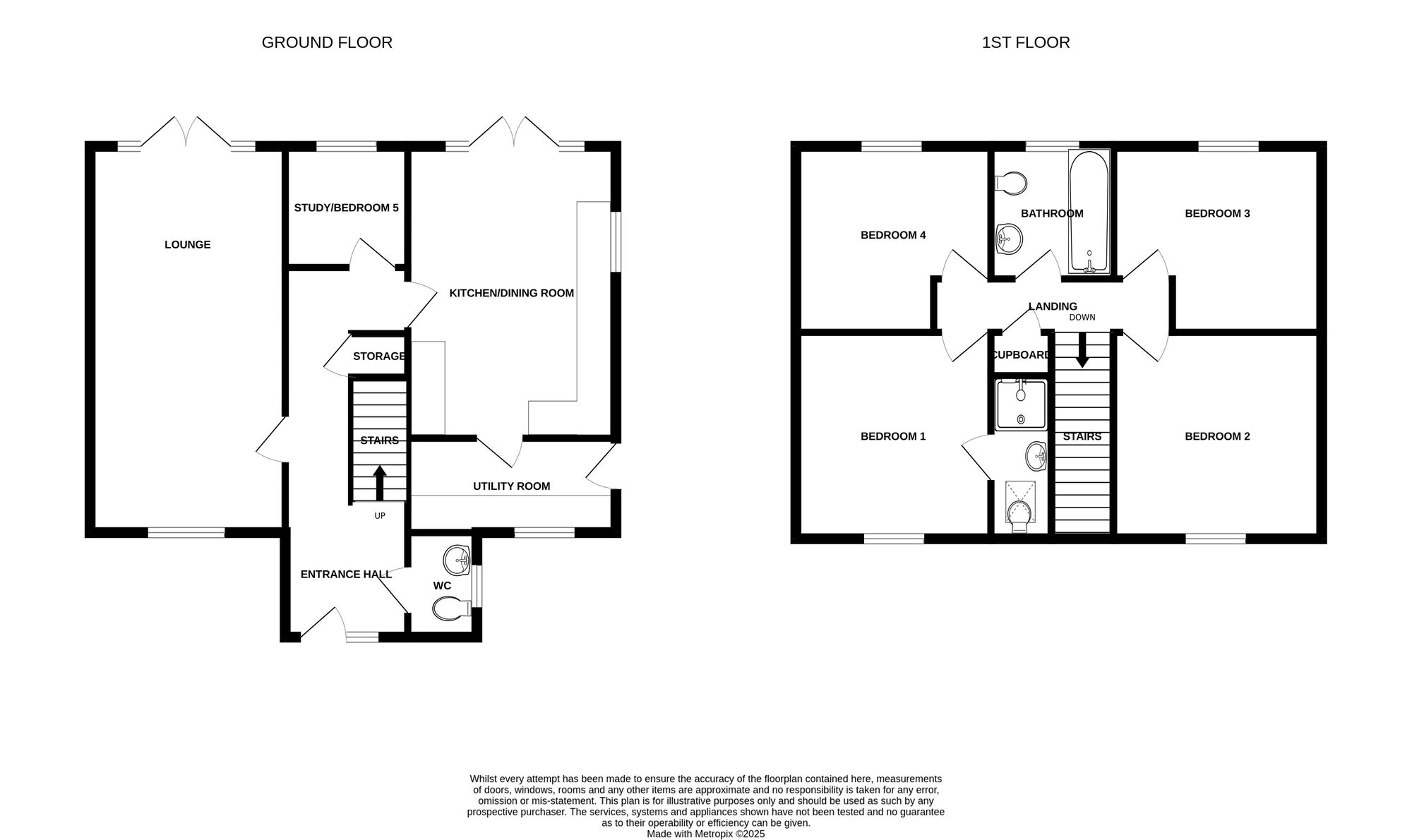 Floorplan of 4 bedroom Detached House for sale, Ocean Close, Ormesby, Norfolk, NR29