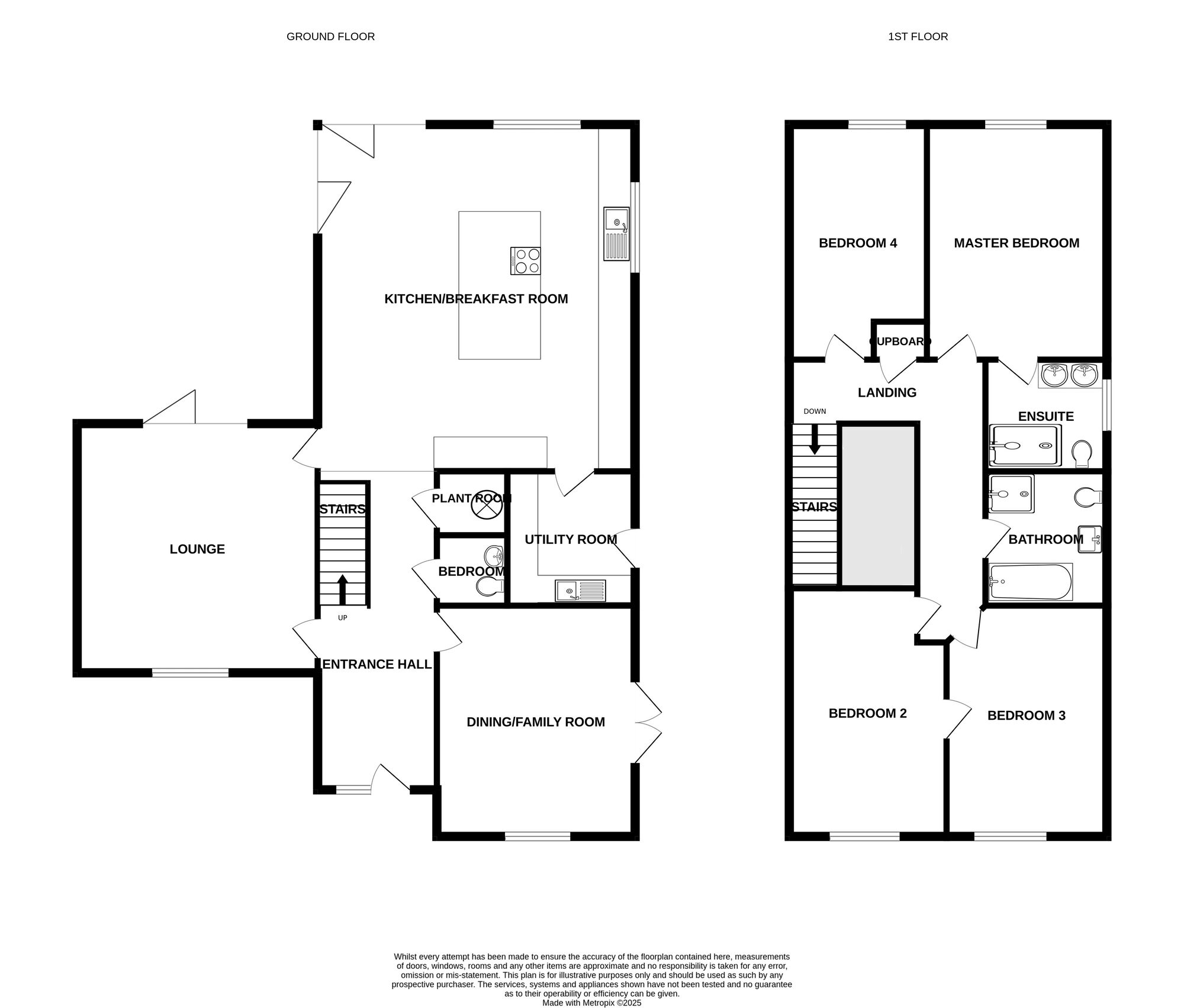 Floorplan of 4 bedroom Detached House for sale, Yarmouth Road, Ormesby, Norfolk, NR29