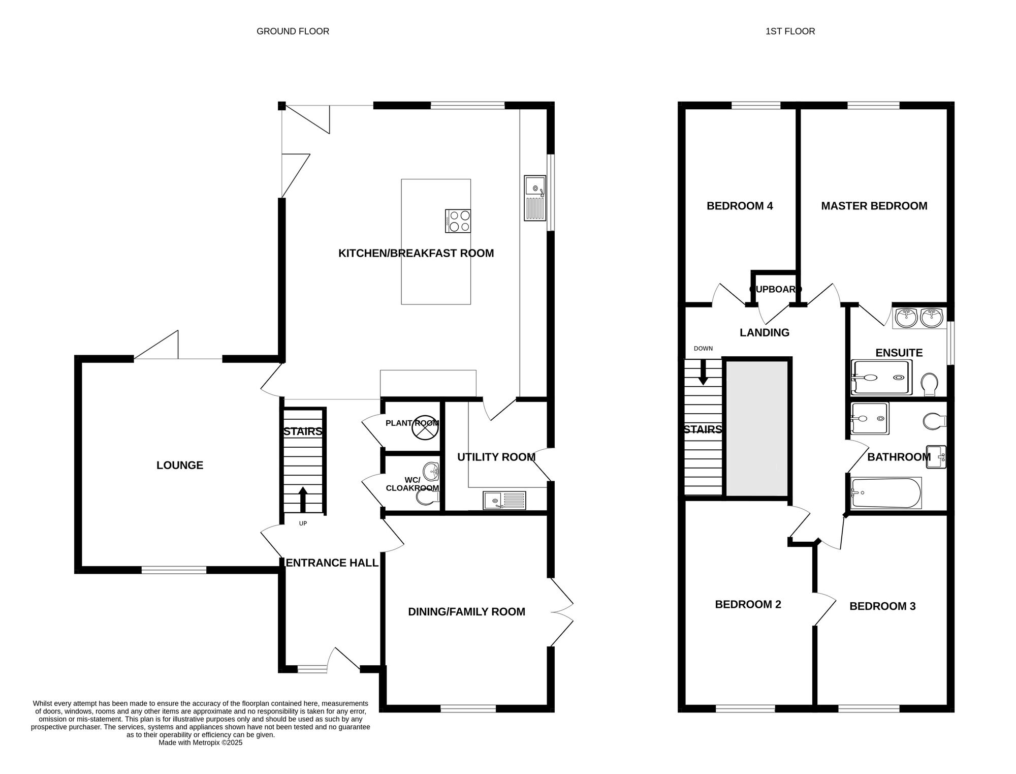 Floorplan of 4 bedroom Detached House for sale, Yarmouth Road, Ormesby, Norfolk, NR29