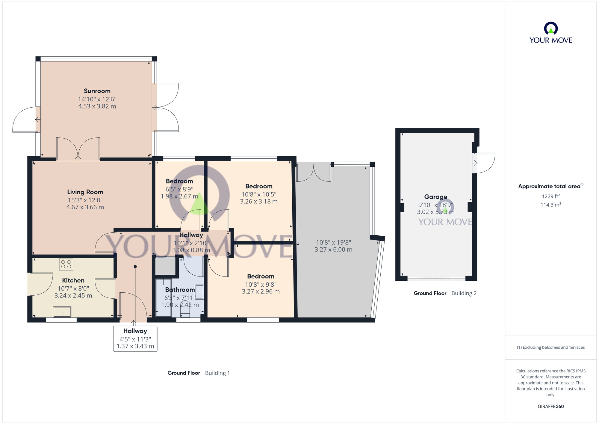 Floorplan of 3 bedroom Detached Bungalow for sale, Heather Road, Belton, Norfolk, NR31