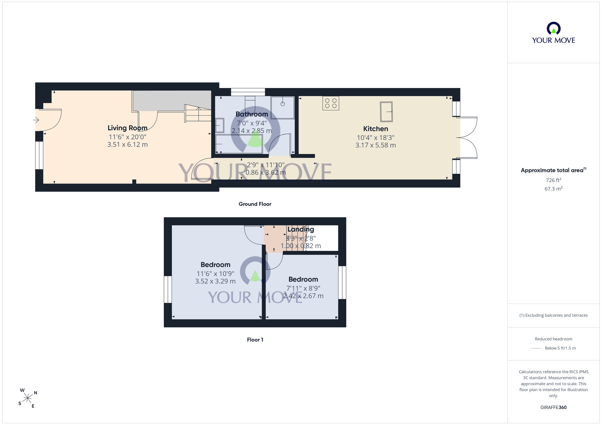 Floorplan of 2 bedroom Mid Terrace House for sale, Short Street, Lowestoft, Suffolk, NR33