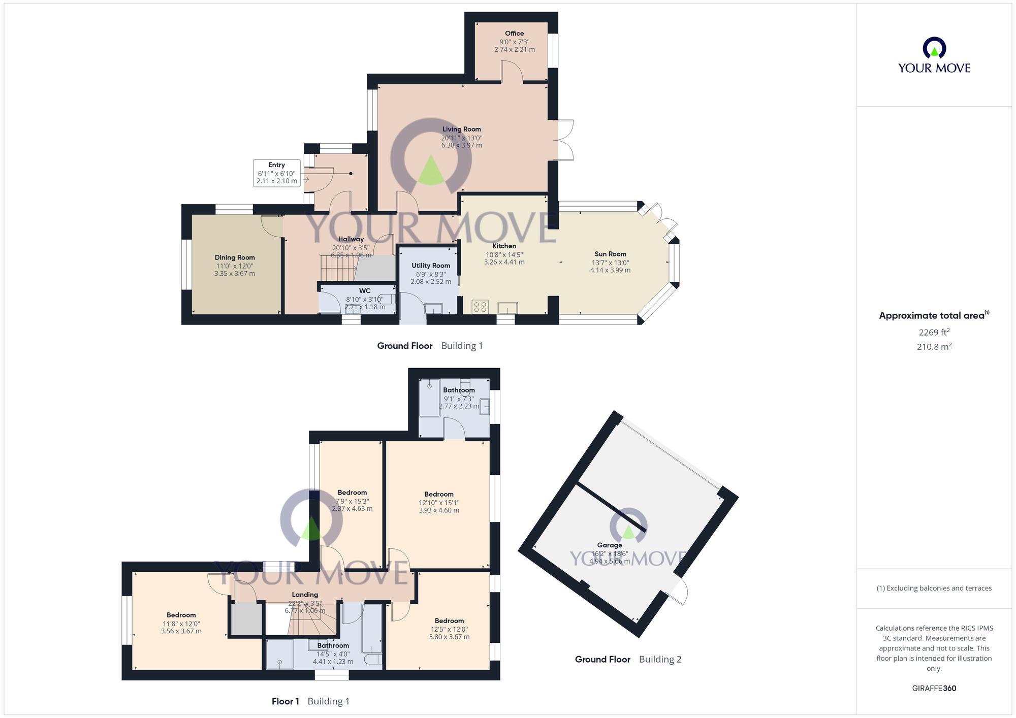 Floorplan of 4 bedroom Detached House for sale, Caraway Drive, Bradwell, Norfolk, NR31