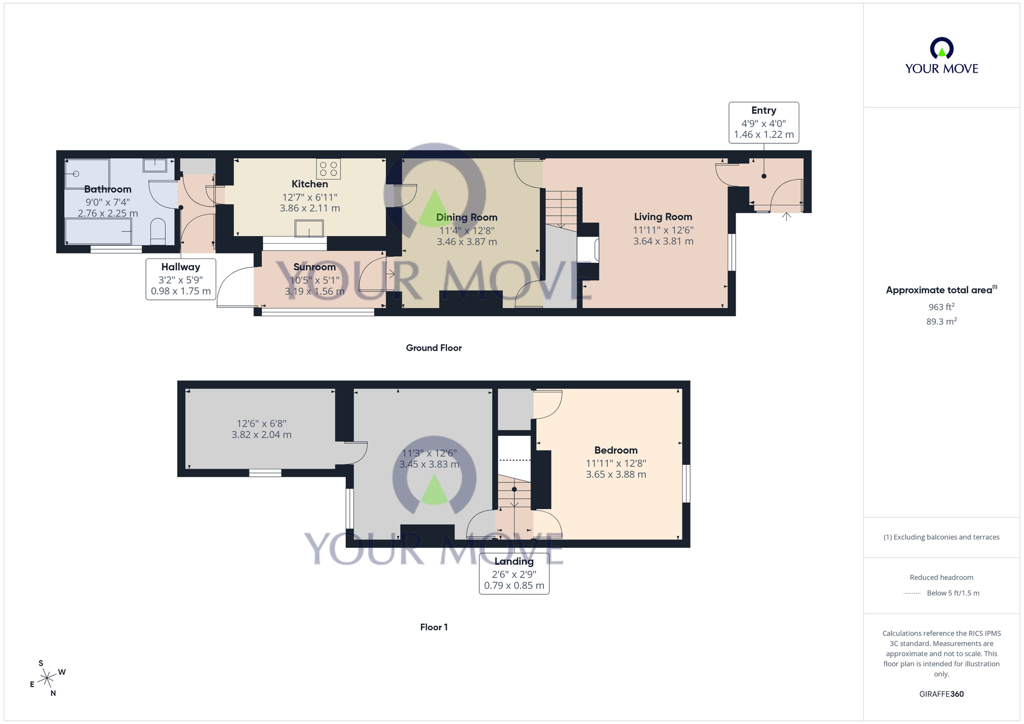 Floorplan of 3 bedroom Mid Terrace House for sale, Palgrave Road, Great Yarmouth, Norfolk, NR30
