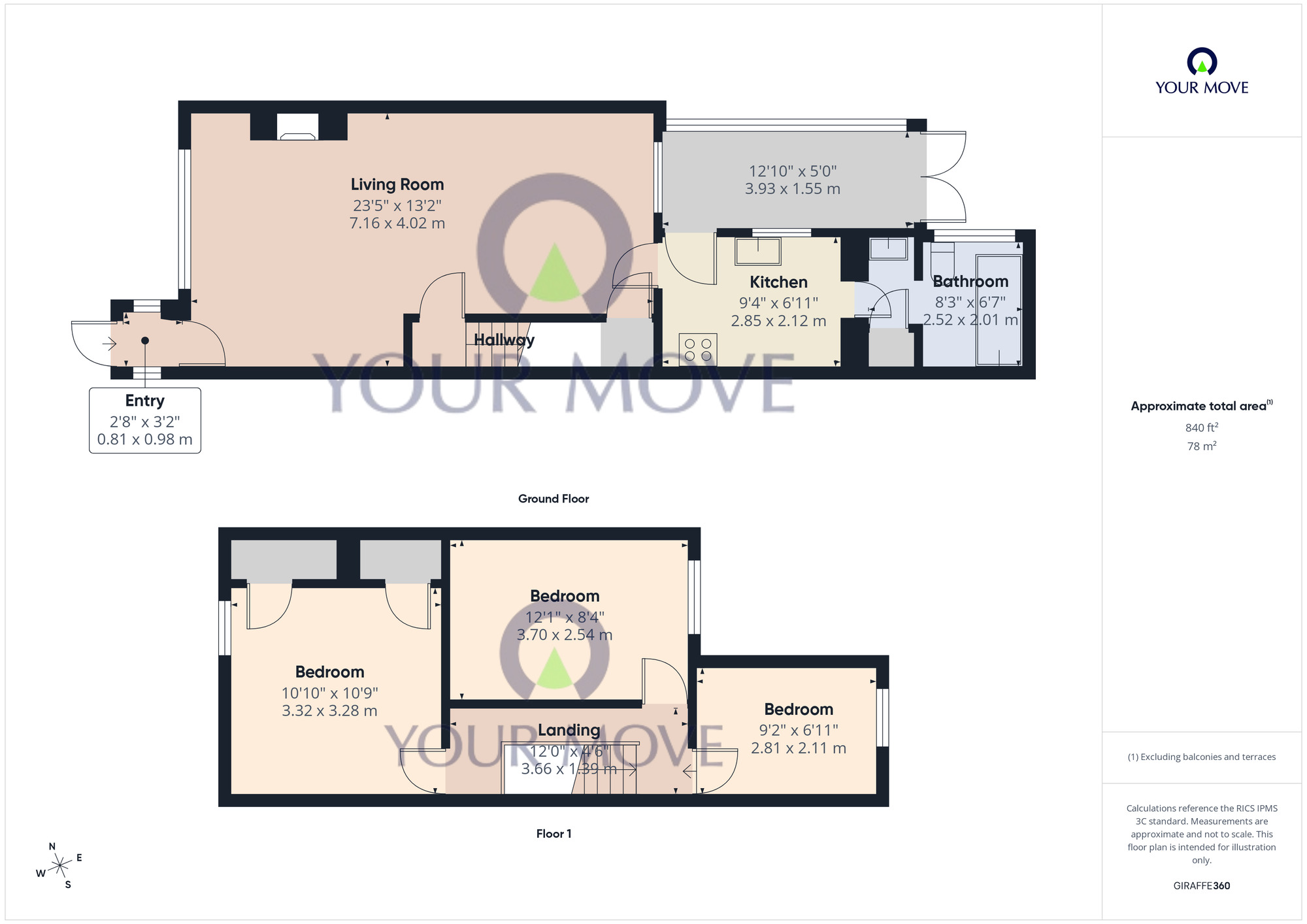 Floorplan of 3 bedroom Mid Terrace House for sale, Elizabeth Terrace, London Road, Lowestoft, NR33
