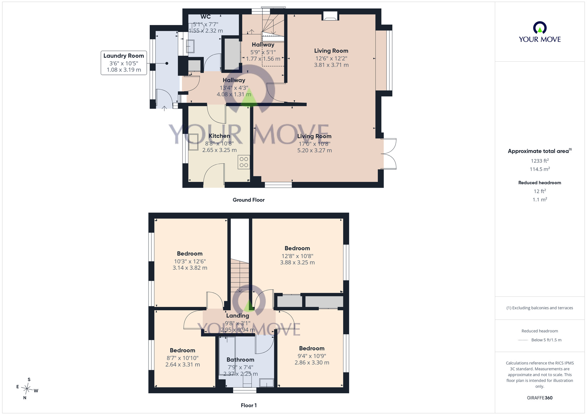 Floorplan of 4 bedroom Detached House for sale, Sutherland Drive, Lowestoft, Suffolk, NR32