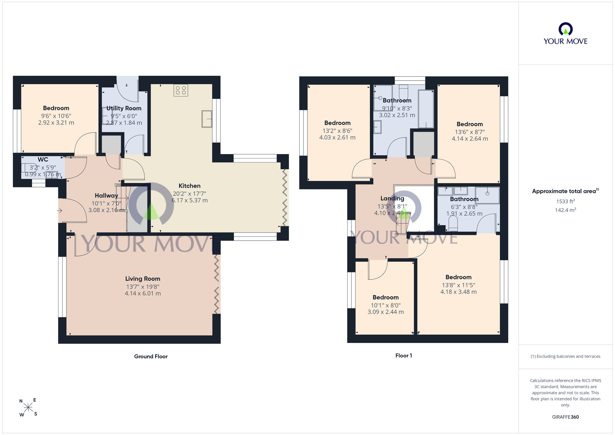 Floorplan of 4 bedroom Detached House for sale, Pheasant Drive, Blundeston, Suffolk, NR32