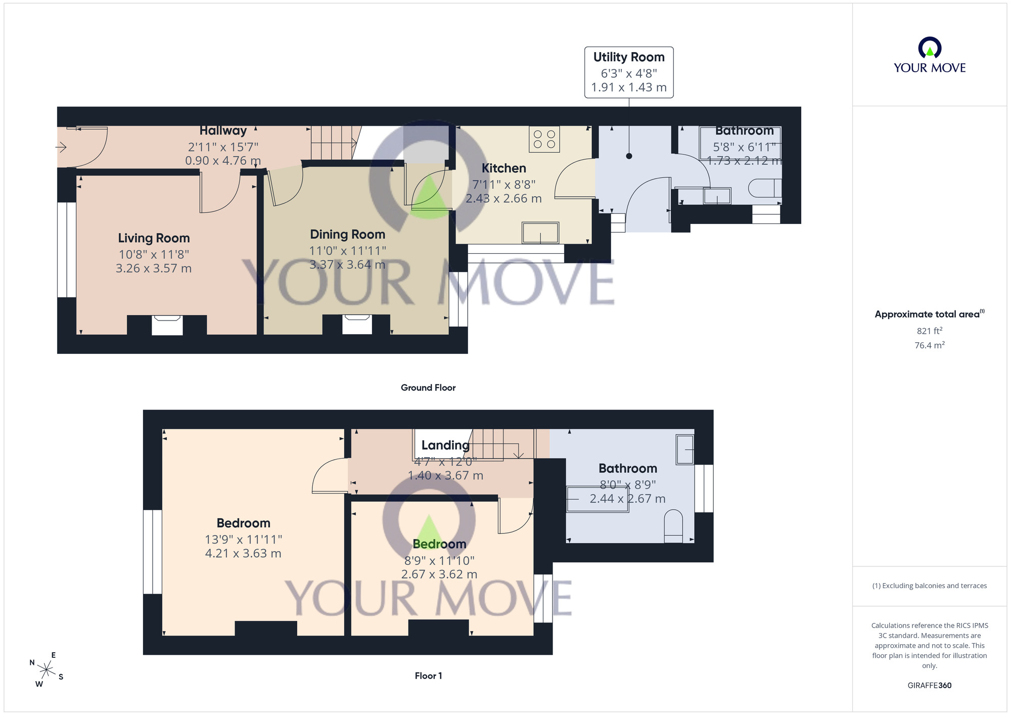 Floorplan of 2 bedroom Mid Terrace House for sale, Payne Street, Lowestoft, Suffolk, NR33