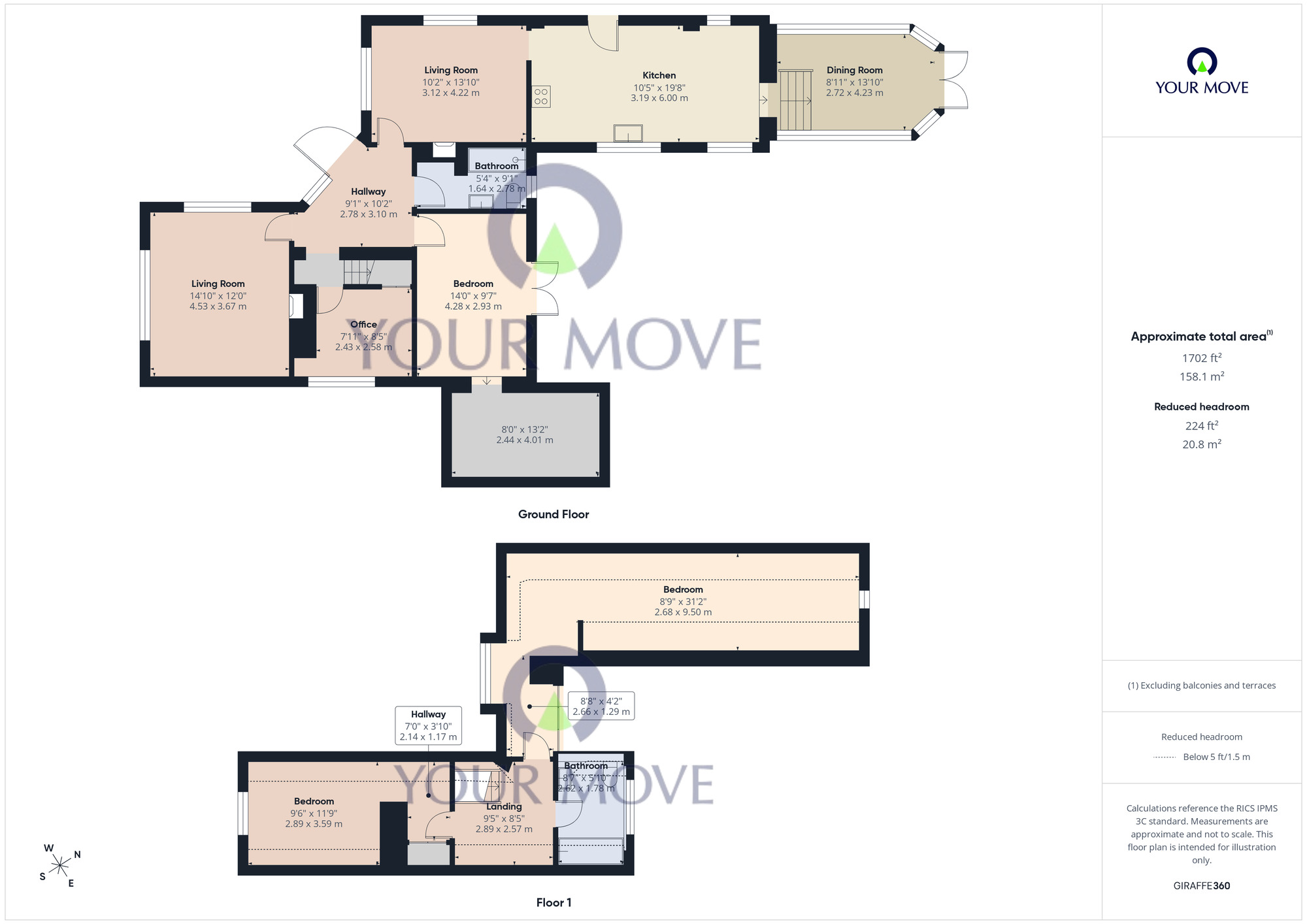Floorplan of 4 bedroom Link Detached House for sale, Sun Lane, Bradwell, Norfolk, NR31