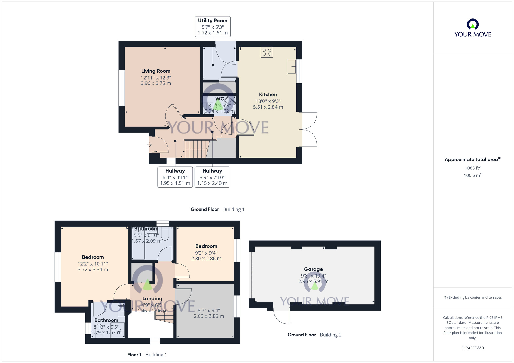 Floorplan of 3 bedroom Detached House for sale, Colby Drive, Bradwell, Norfolk, NR31