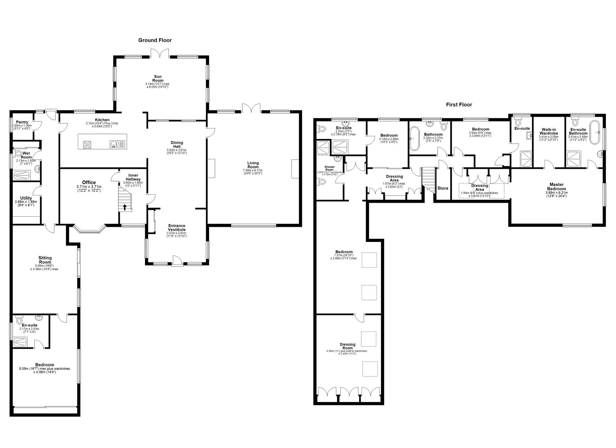 Floorplan of 5 bedroom Detached House for sale, Broomhill, Hetton-Le-Hole, Tyne And Wear, DH5