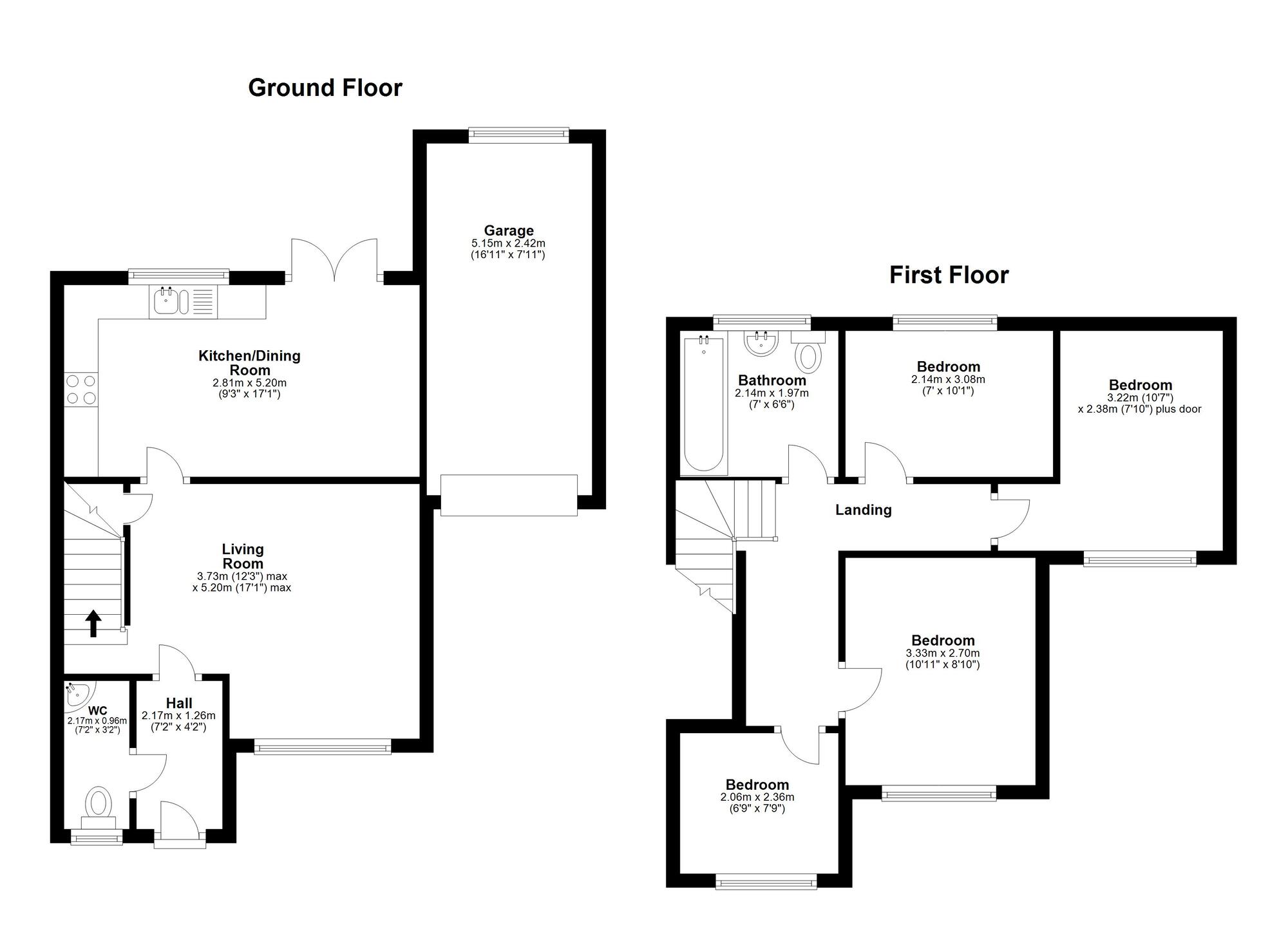 Floorplan of 4 bedroom Semi Detached House for sale, Barnes Street, Hetton-le-Hole, Tyne and Wear, DH5