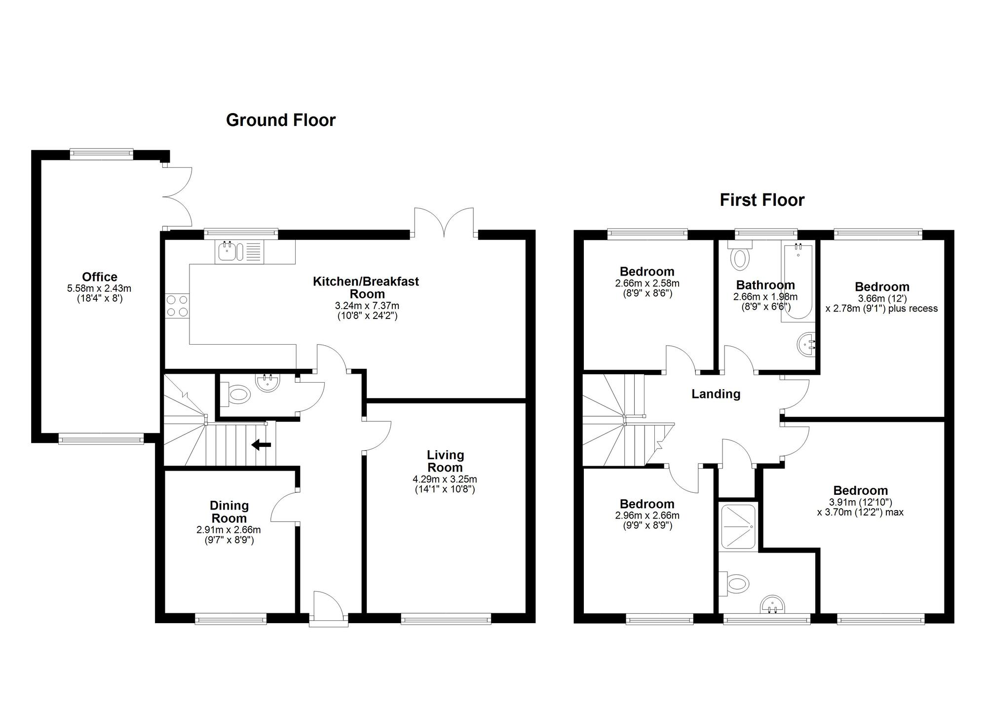 Floorplan of 4 bedroom Detached House for sale, Redshank Drive, Hetton-le-Hole, Tyne and Wear, DH5