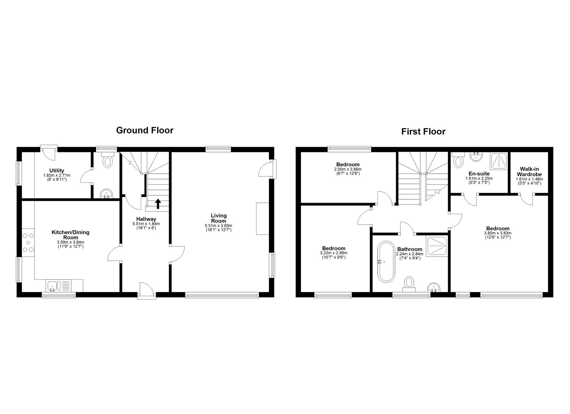 Floorplan of 3 bedroom Detached House to rent, Adventure Lane, West Rainton, Durham, DH4