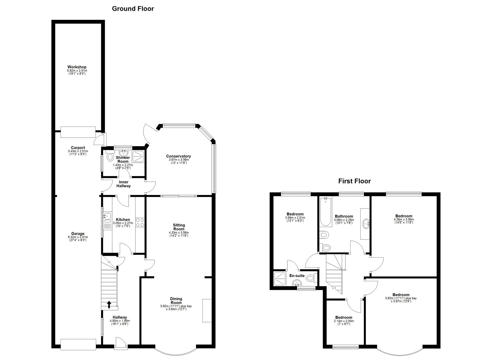 Floorplan of 4 bedroom Semi Detached House for sale, Station Road South, Murton, Durham, SR7