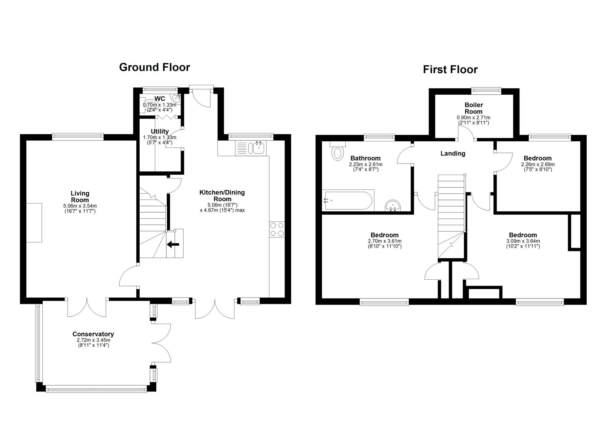 Floorplan of 3 bedroom Semi Detached House for sale, Lilac Square, Houghton Le Spring, Durham, DH4