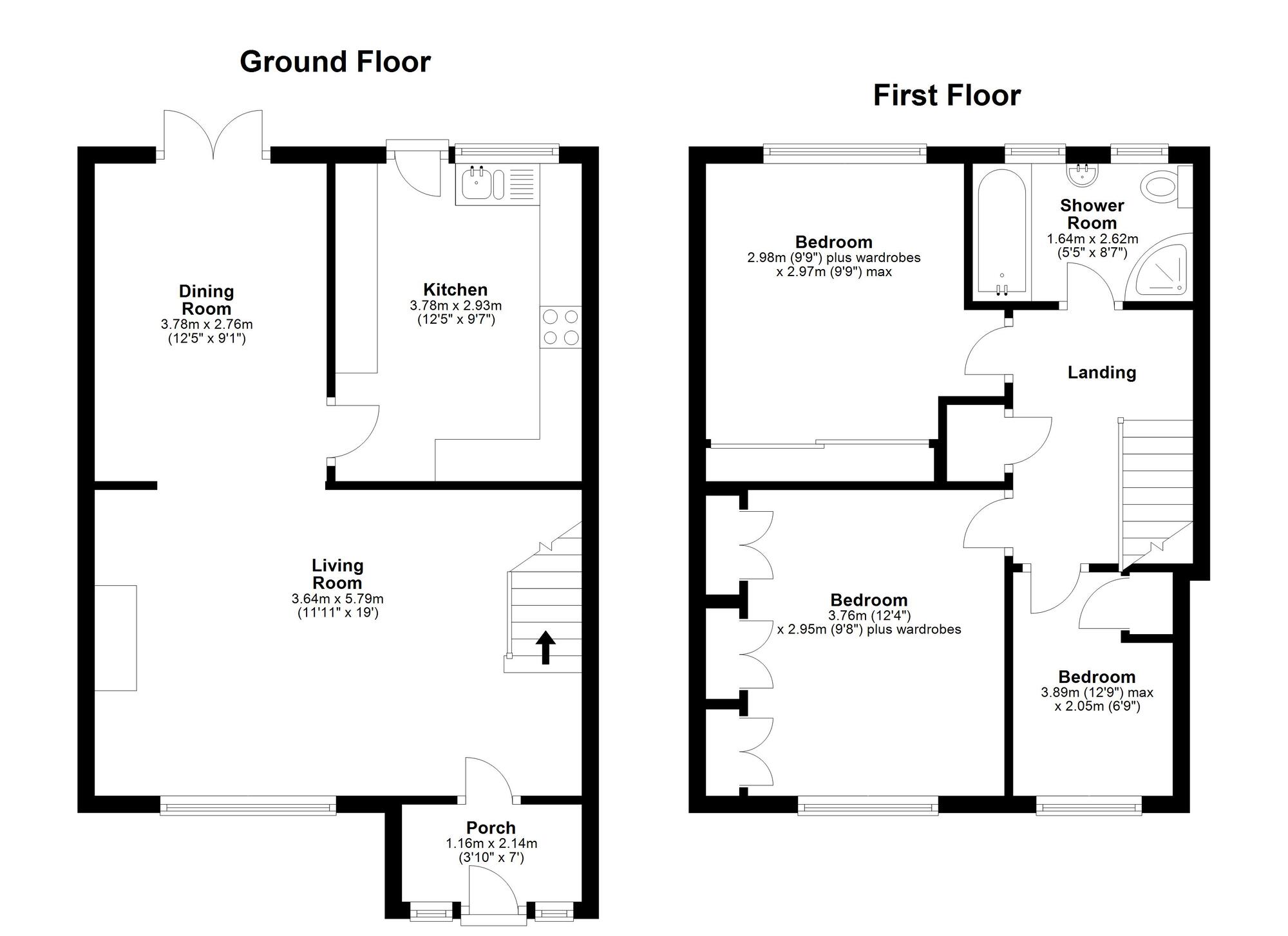 Floorplan of 3 bedroom Mid Terrace House for sale, Front Street, Newbottle, Tyne and Wear, DH4