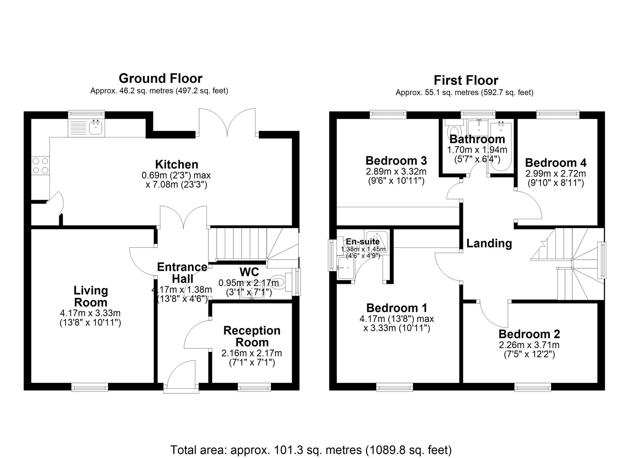 Floorplan of 4 bedroom Detached House for sale, Centurion Close, Houghton Le Spring, Tyne and Wear, DH4