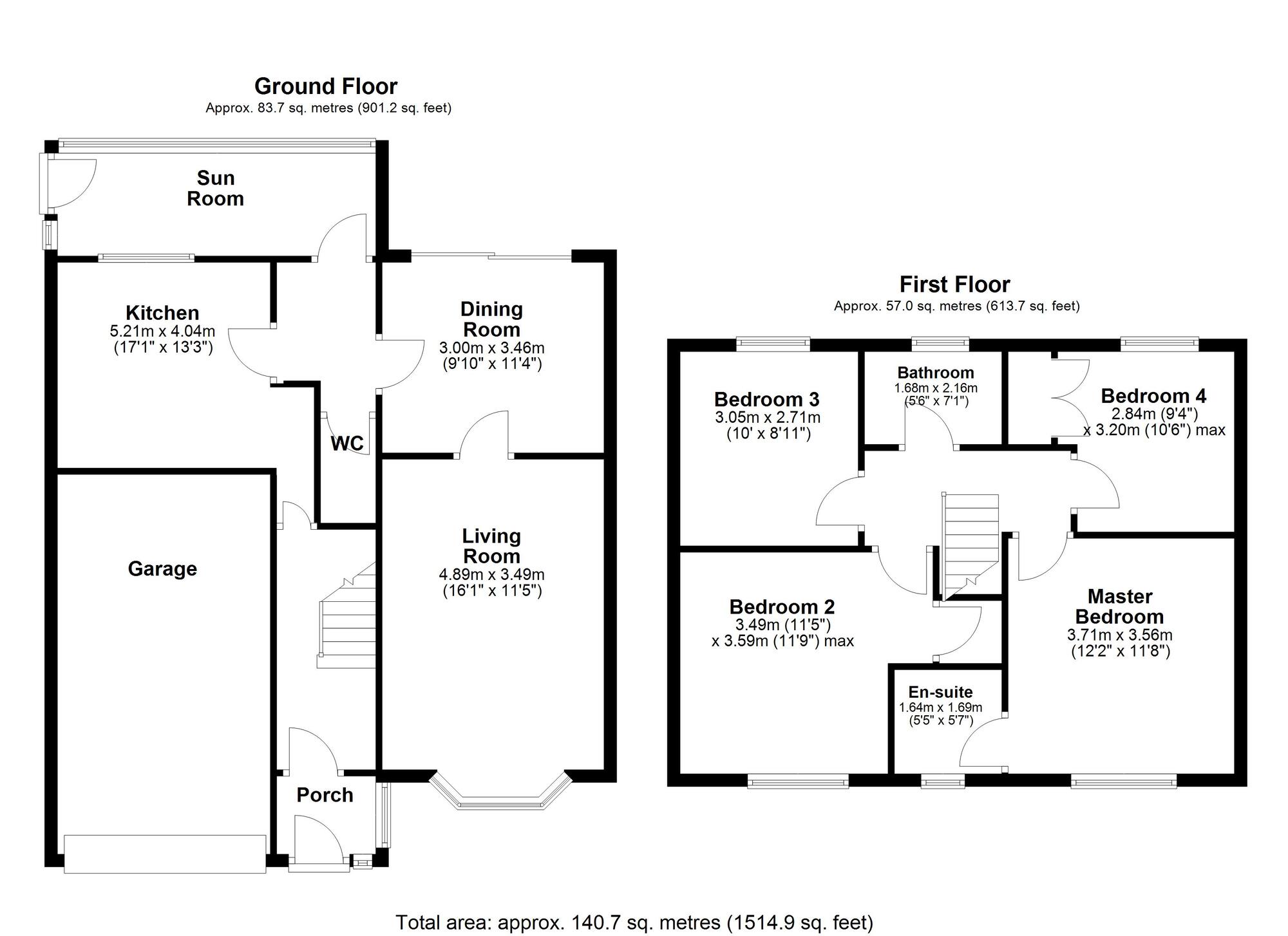 Floorplan of 4 bedroom Detached House for sale, Longlands Drive, Houghton Le Spring, Tyne and Wear, DH5