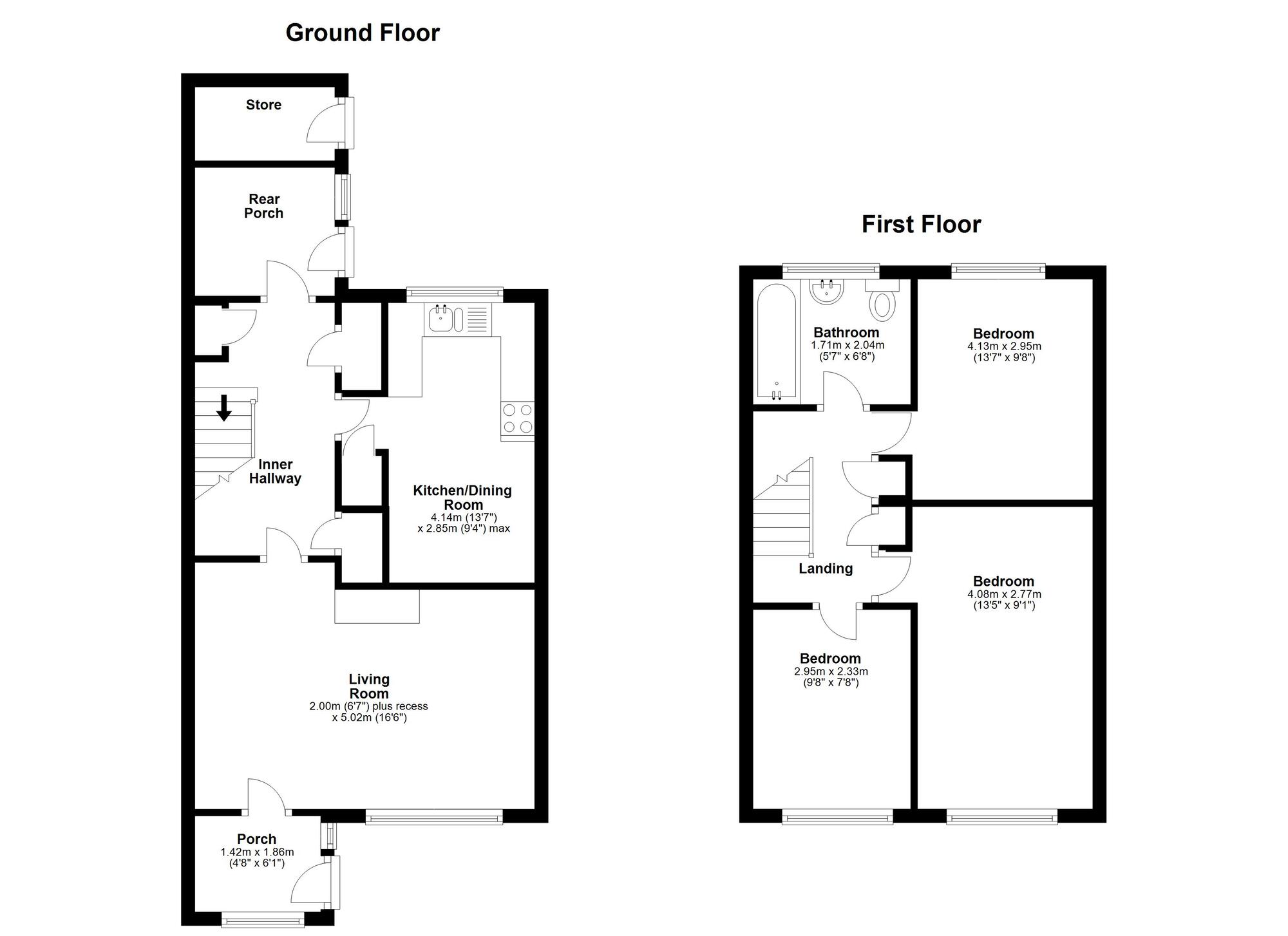 Floorplan of 3 bedroom Mid Terrace House for sale, Windsor Drive, South Hetton, Durham, DH6