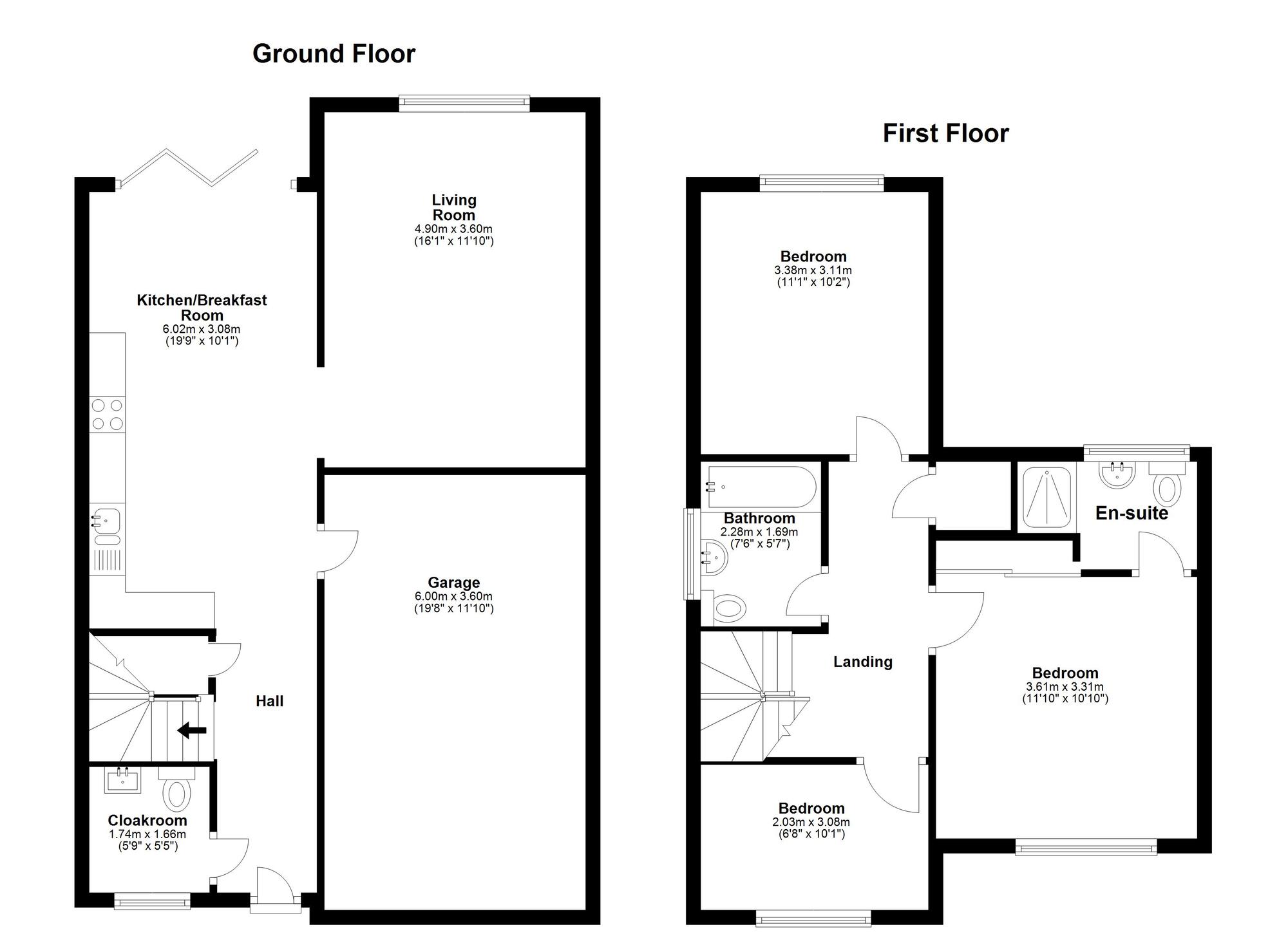 Floorplan of 3 bedroom Detached House for sale, Greenbrook Drive, East Rainton, Tyne and Wear, DH5