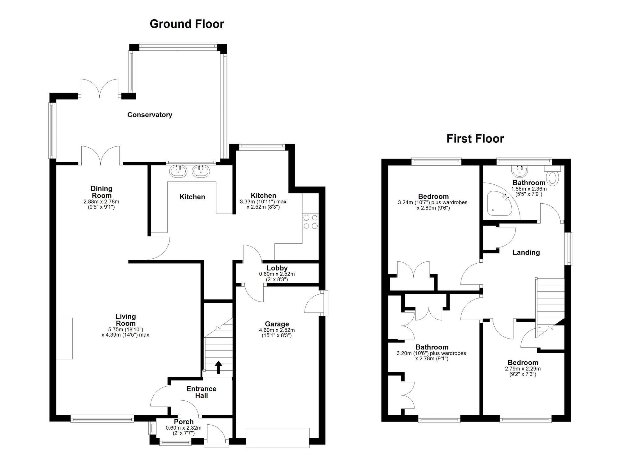 Floorplan of 3 bedroom Detached House for sale, Blossomfield Way, Haswell, Durham, DH6