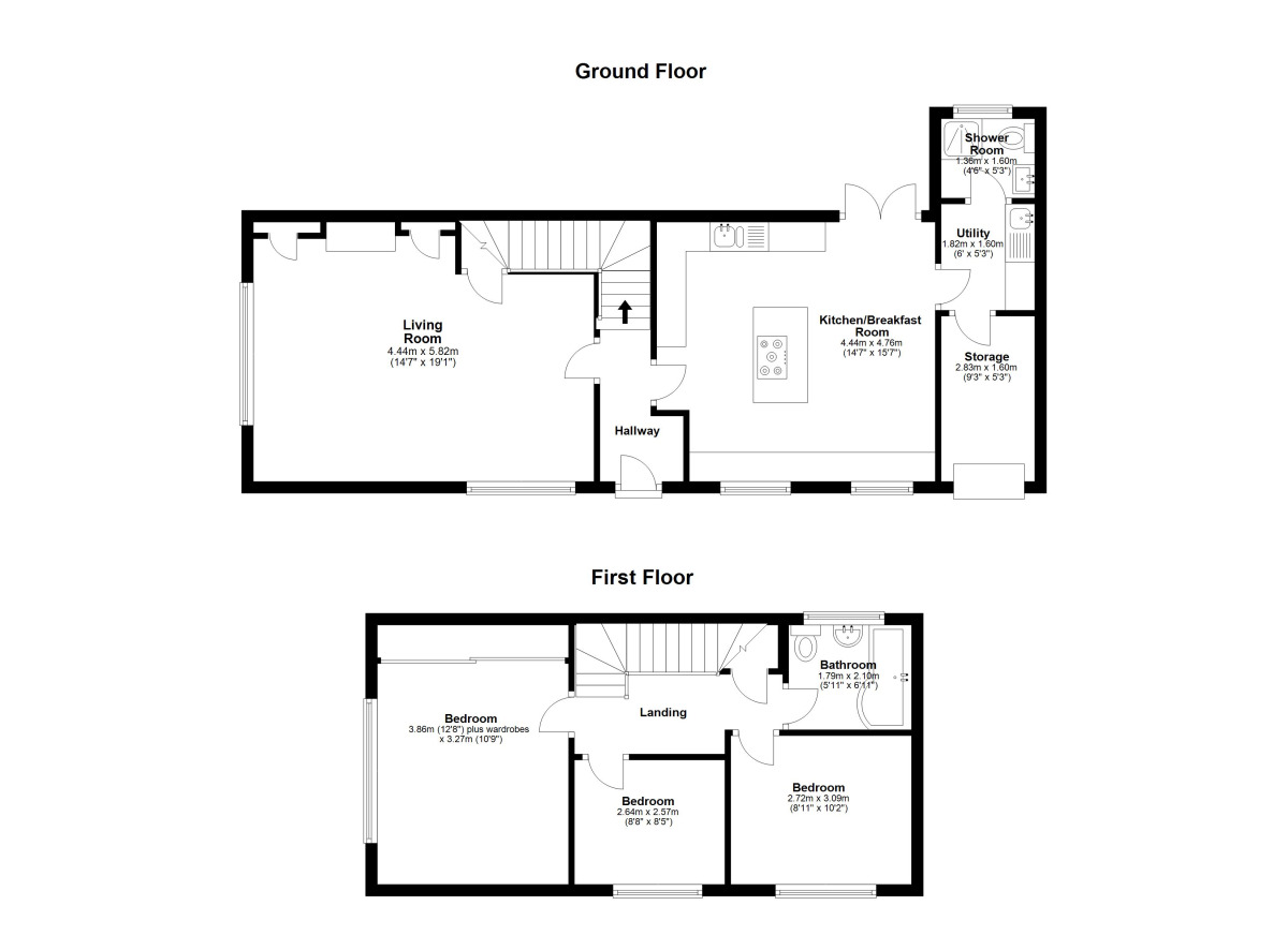 Floorplan of 3 bedroom Semi Detached House for sale, Bowes Lea, Tyne And Wear, DH4