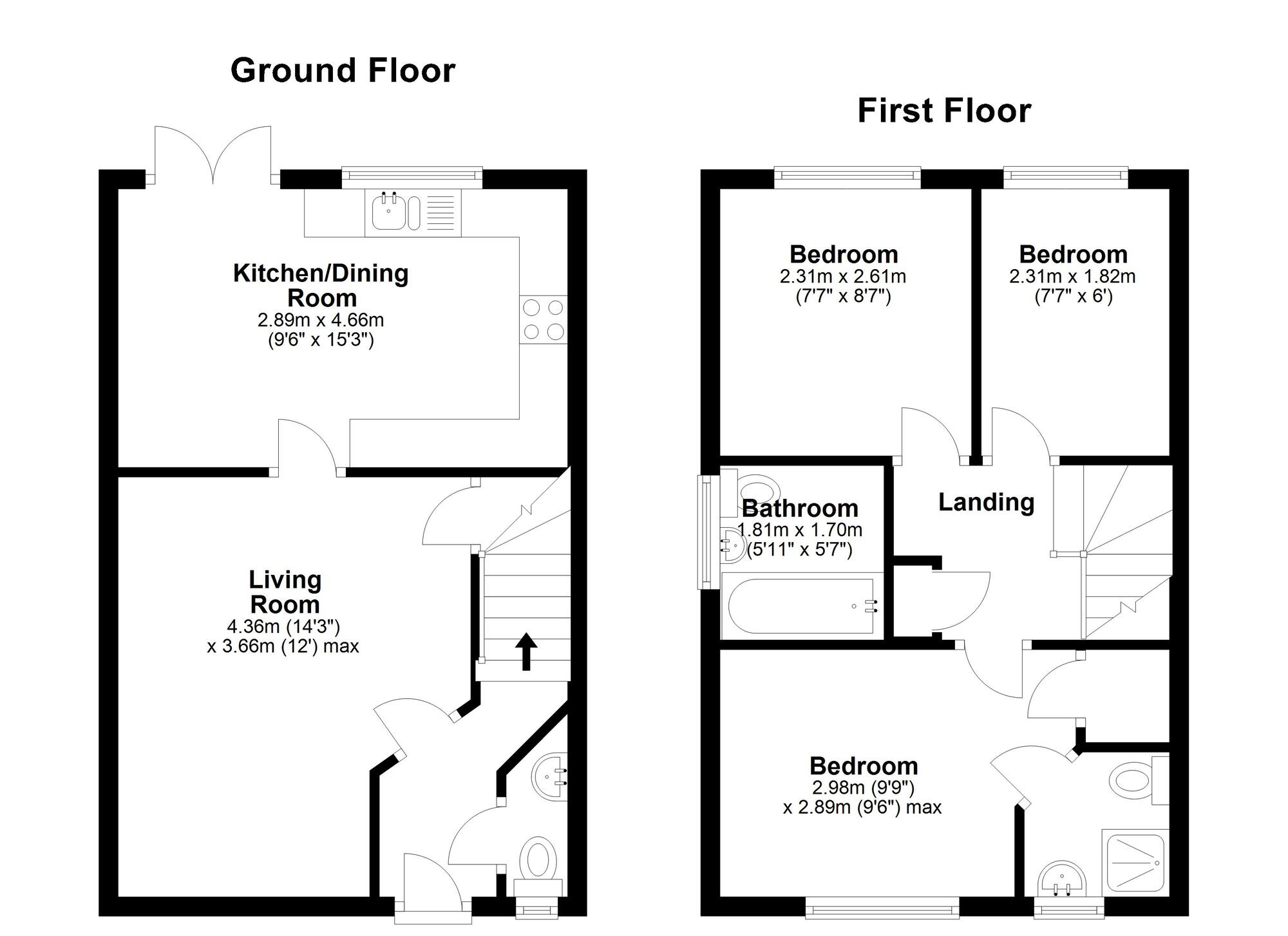 Floorplan of 3 bedroom Semi Detached House for sale, Montanna Close, Houghton-le-spring, Sunderland, DH4
