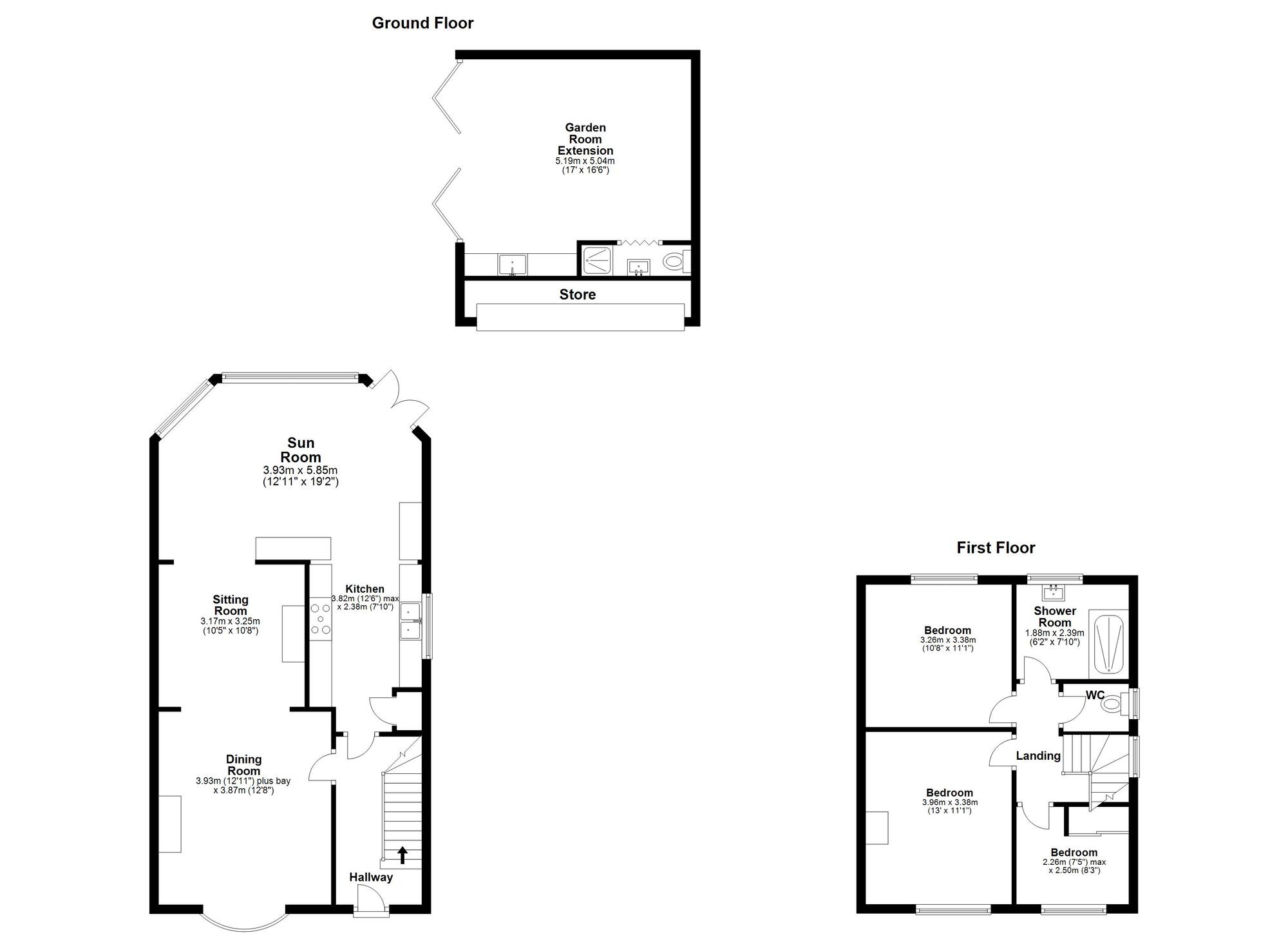 Floorplan of 3 bedroom Semi Detached House for sale, Sancroft Drive, Houghton Le Spring, Tyne and Wear, DH5