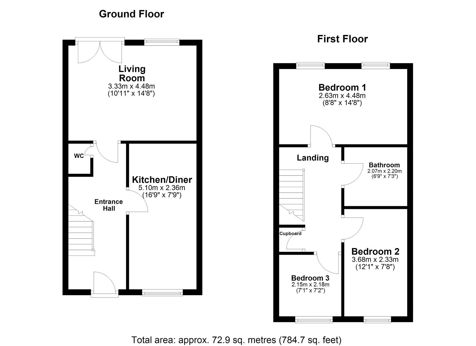 Floorplan of 3 bedroom Semi Detached House for sale, Great Lime Road, Hetton-le-Hole, Tyne and Wear, DH5