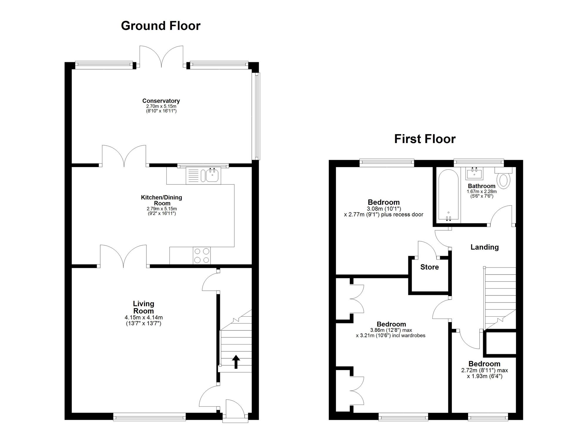 Floorplan of 3 bedroom Semi Detached House for sale, Redlands, Houghton Le Spring, Tyne and Wear, DH4