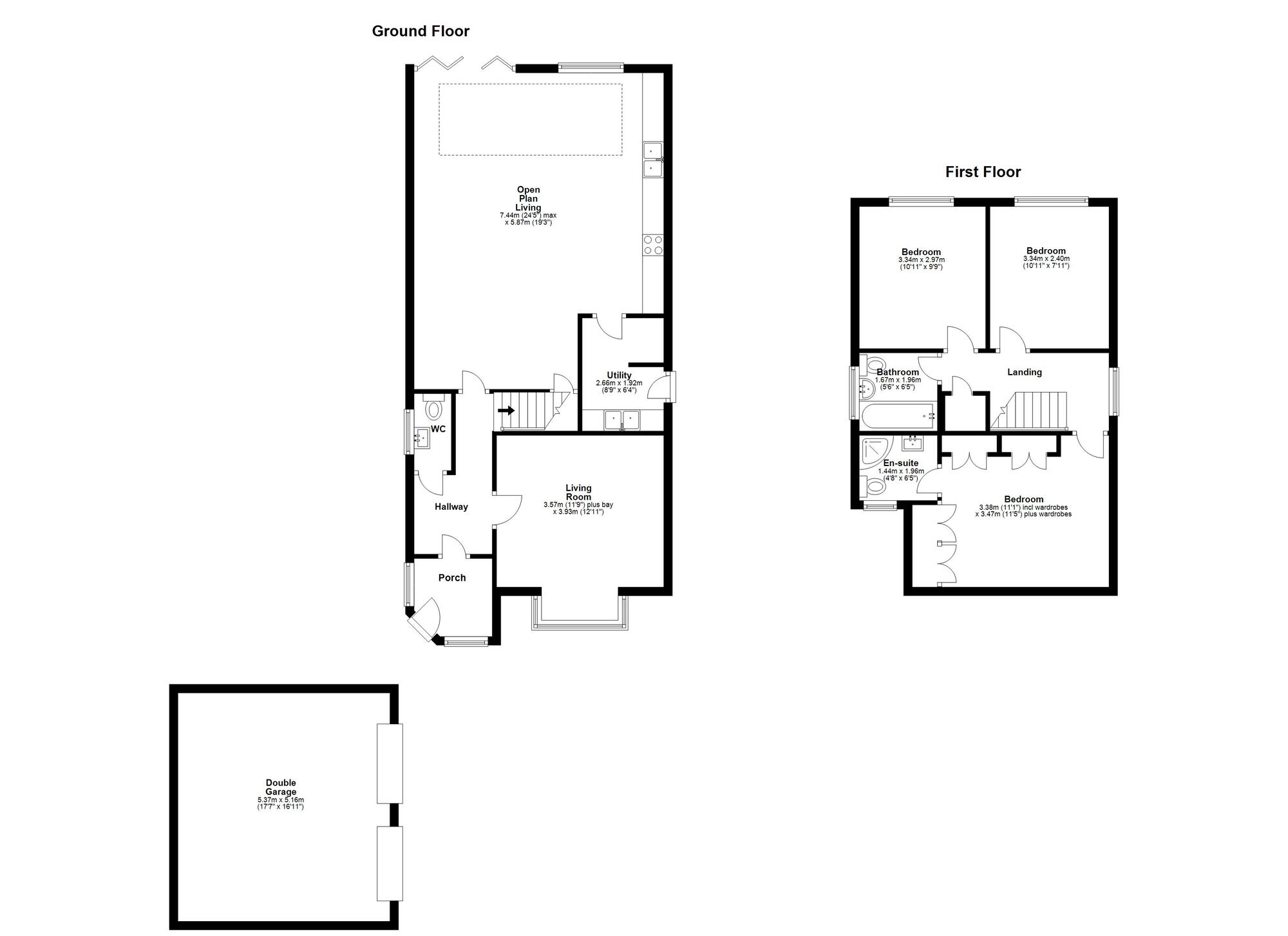 Floorplan of 3 bedroom Detached House for sale, Medlar Close, Biddick Woods, Houghton Le Spring, Tyne and Wear, DH4