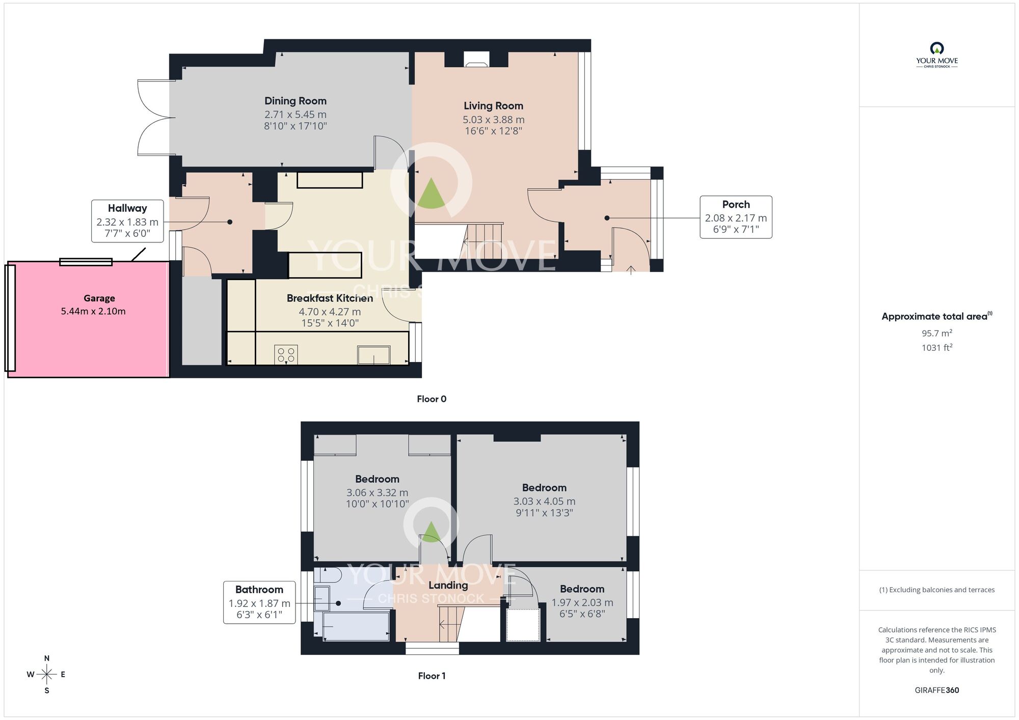 Floorplan of 3 bedroom Semi Detached House for sale, Stanhope Close, Houghton Le Spring, Tyne and Wear, DH4