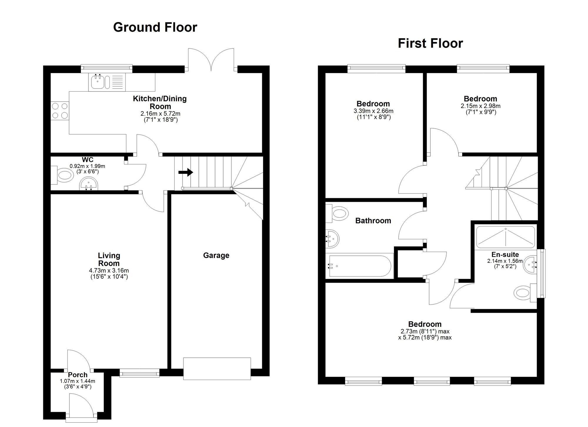 Floorplan of 3 bedroom Semi Detached House for sale, Columbine Court, Hetton-le-Hole, Tyne and Wear, DH5