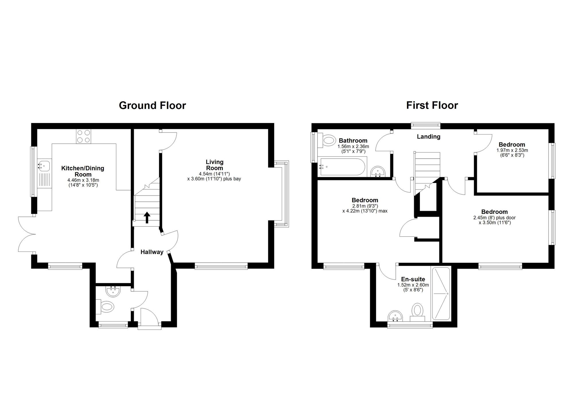 Floorplan of 3 bedroom Detached House for sale, Waite Close, Houghton Le Spring, Tyne and Wear, DH4