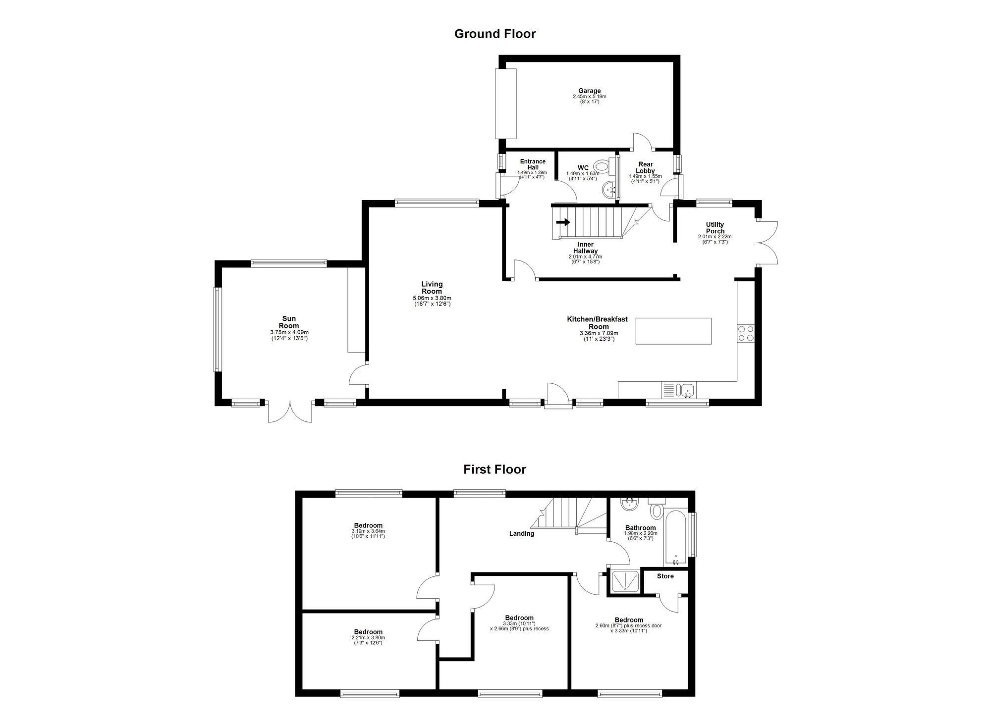 Floorplan of 4 bedroom Detached House for sale, Warwick Drive, Houghton Le Spring, Tyne and Wear, DH5